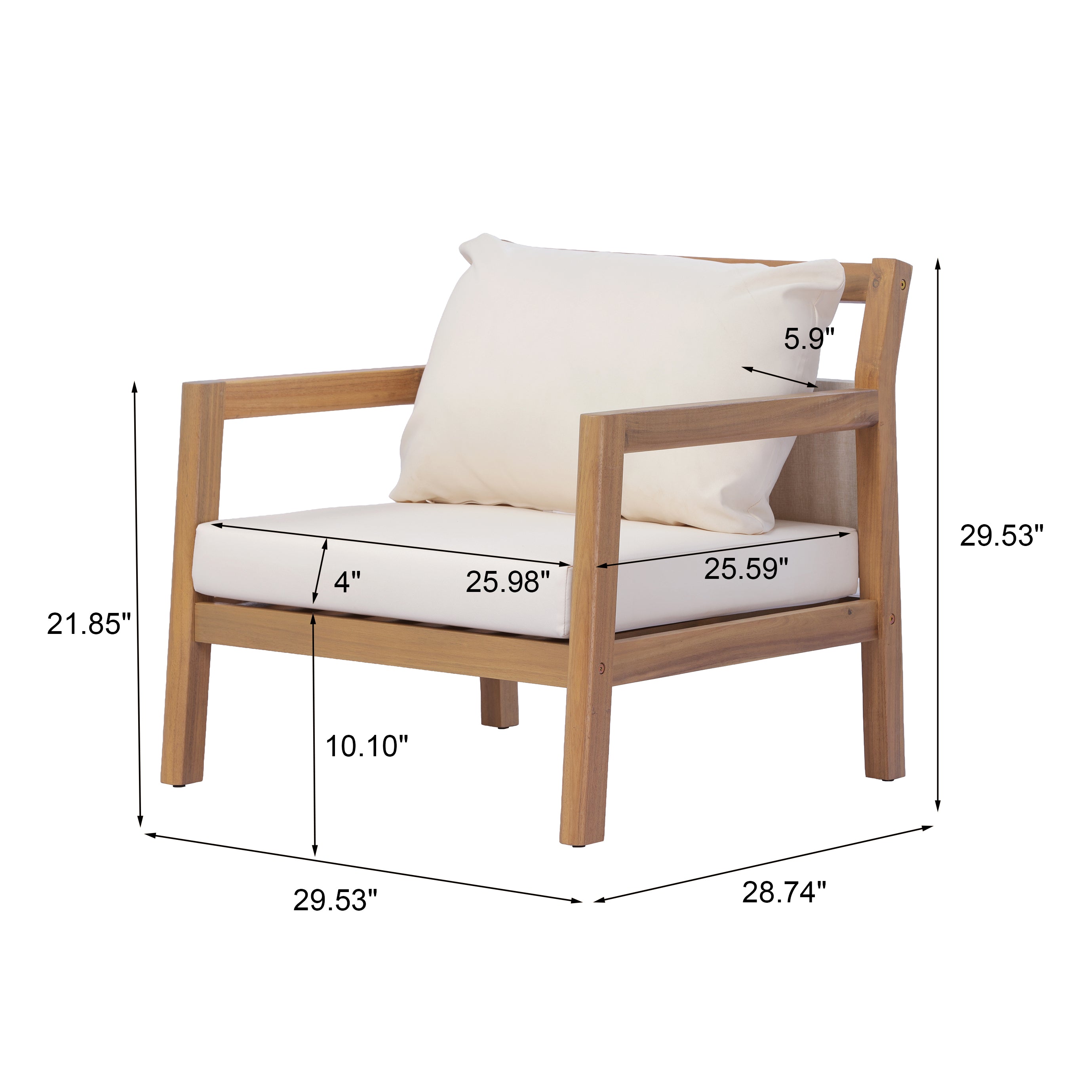 Pablo Outdoor Patio Arm Chair