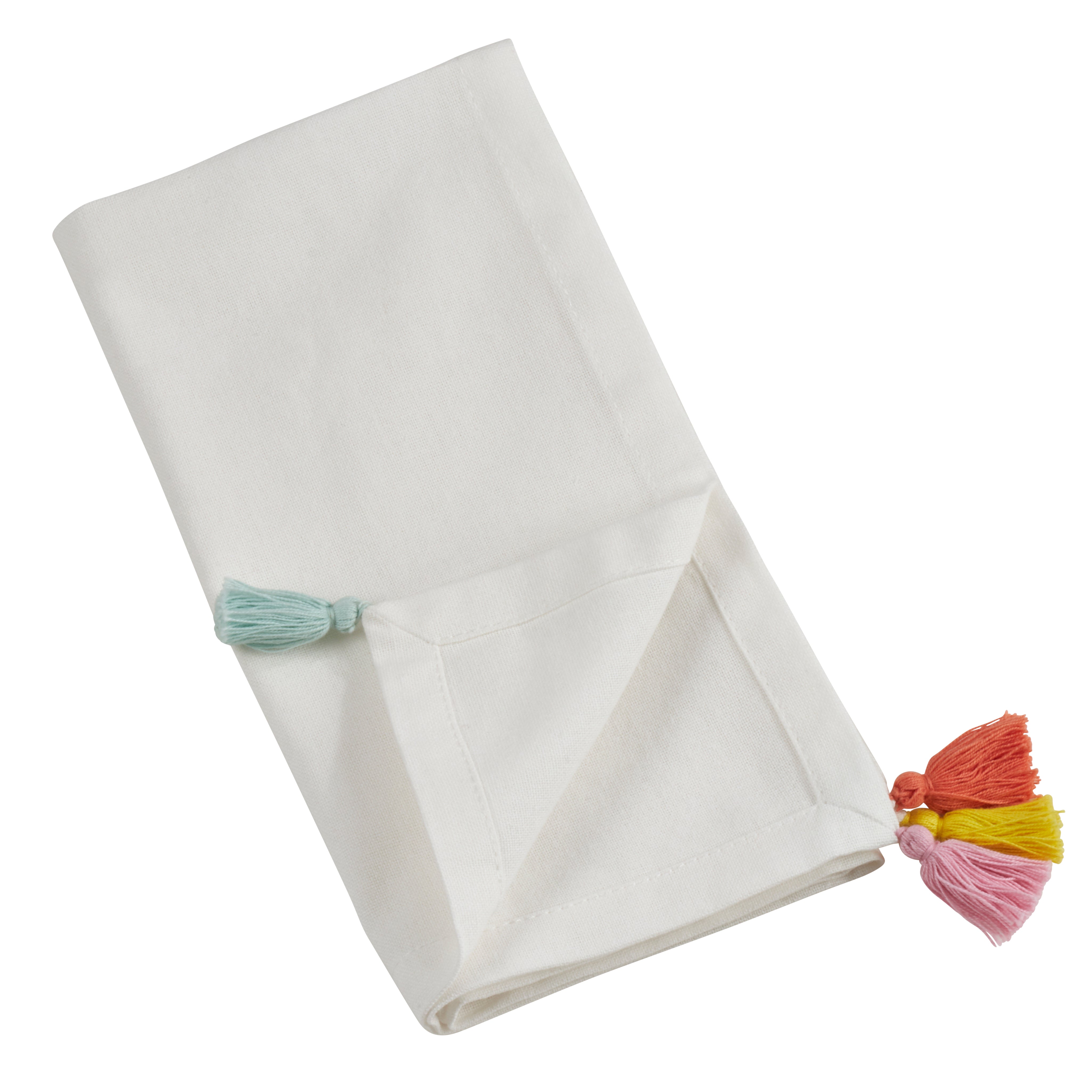 Colorburst Tassel Napkins, Set of 4