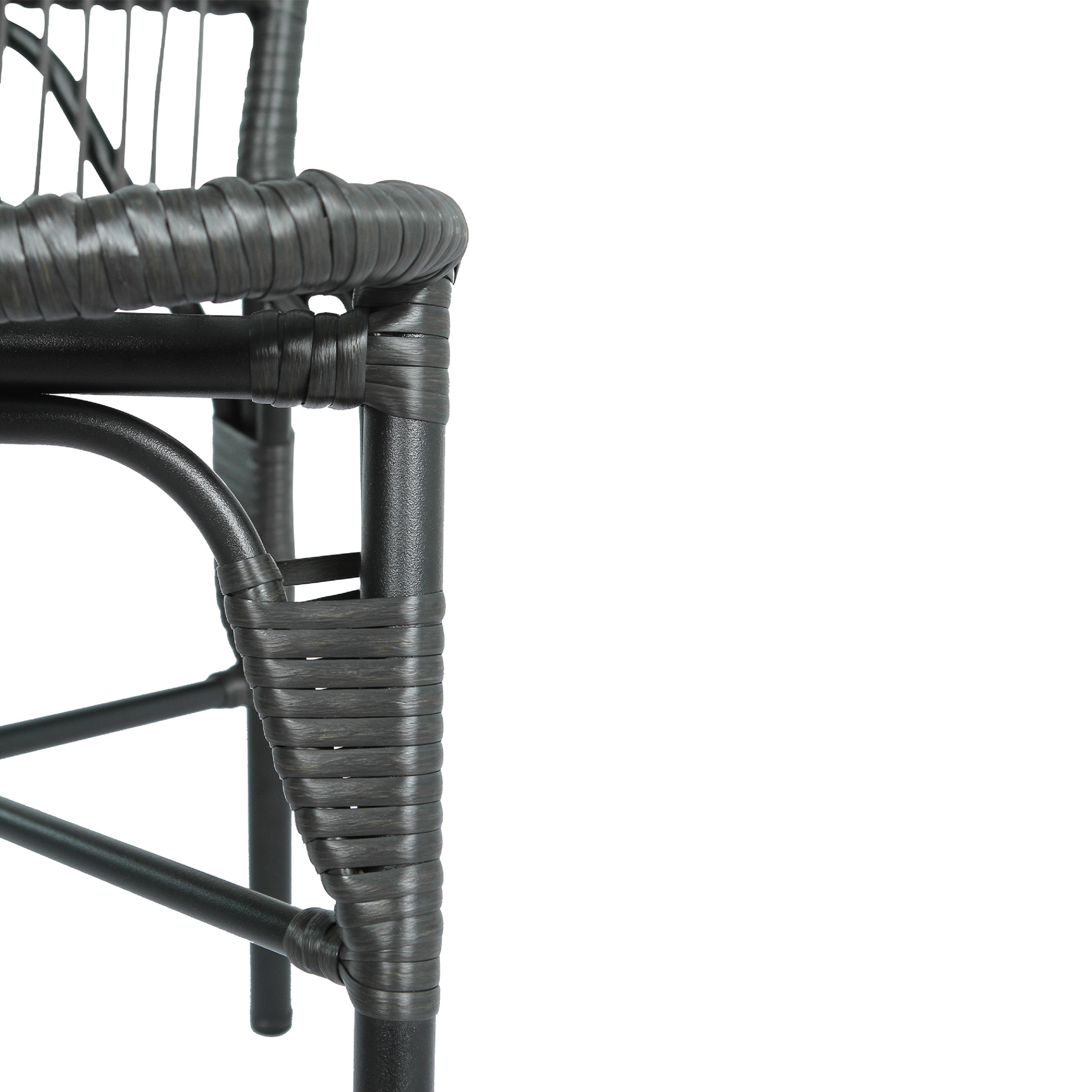 Outdoor Rattan Patio Dining Chairs, Set of 2