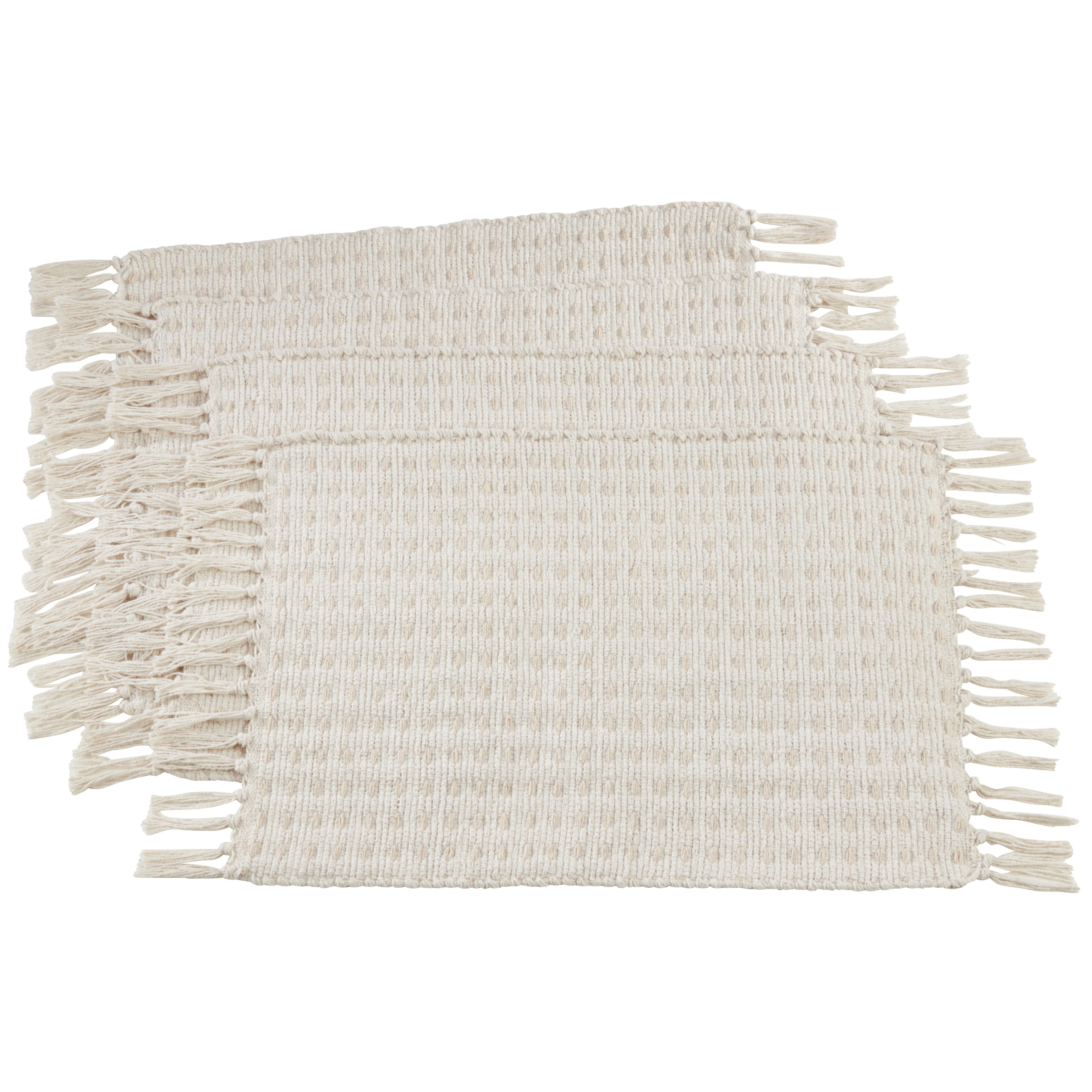 Dashed Woven Placemat, Set of 4