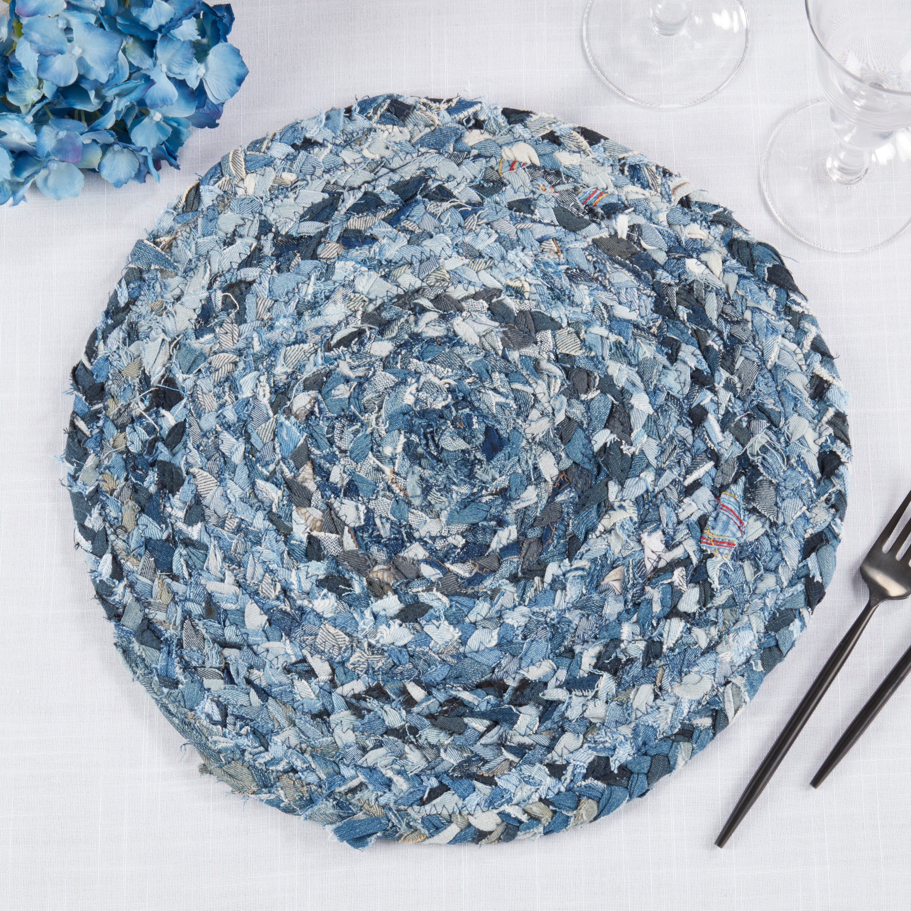 Denim Chindi Placemats, Set of 4