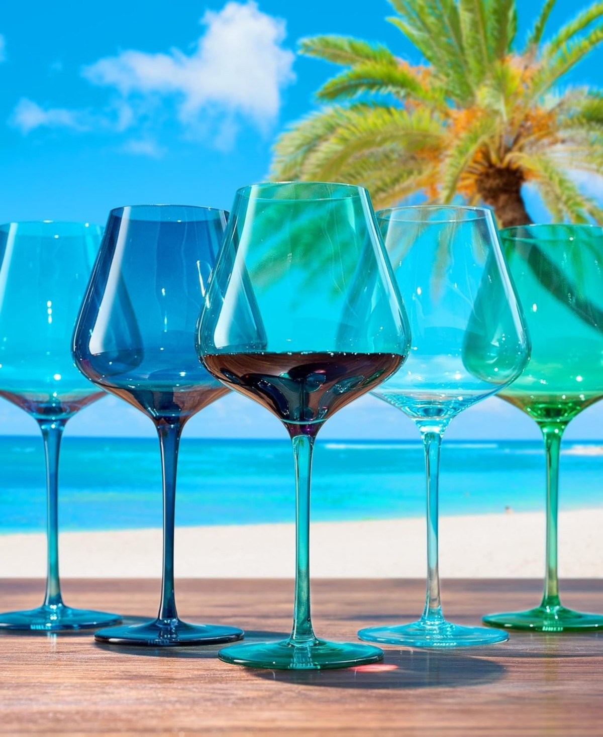 Hawaii Wine Glass Set Set of 5