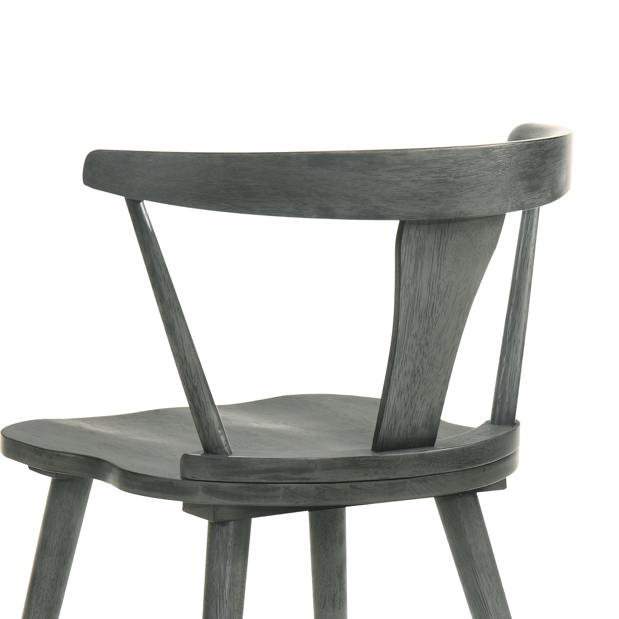 Modern Farmhouse Wood Dining Chairs, Set of 2