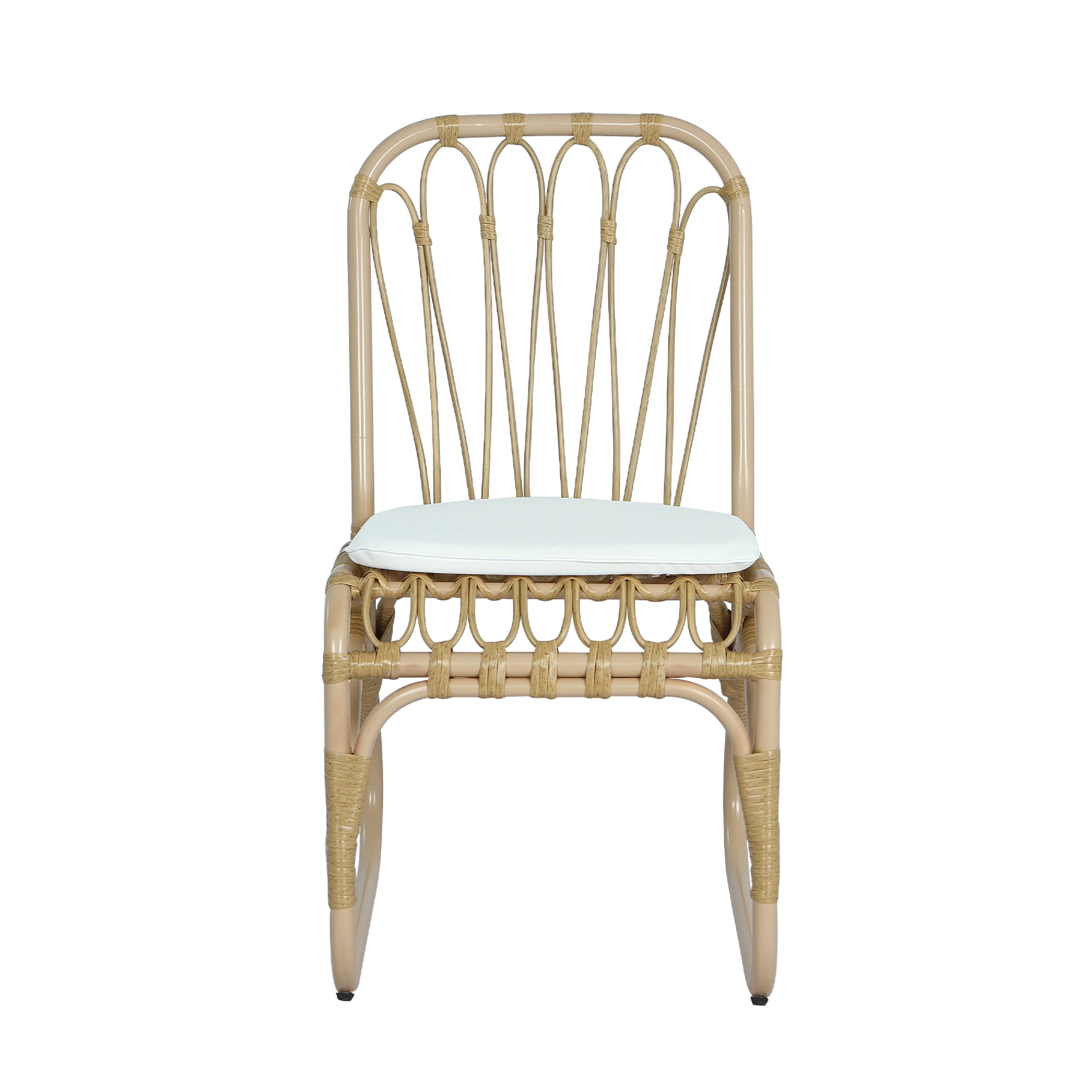 Outdoor Faux Rattan Dining Chairs, Set of 2
