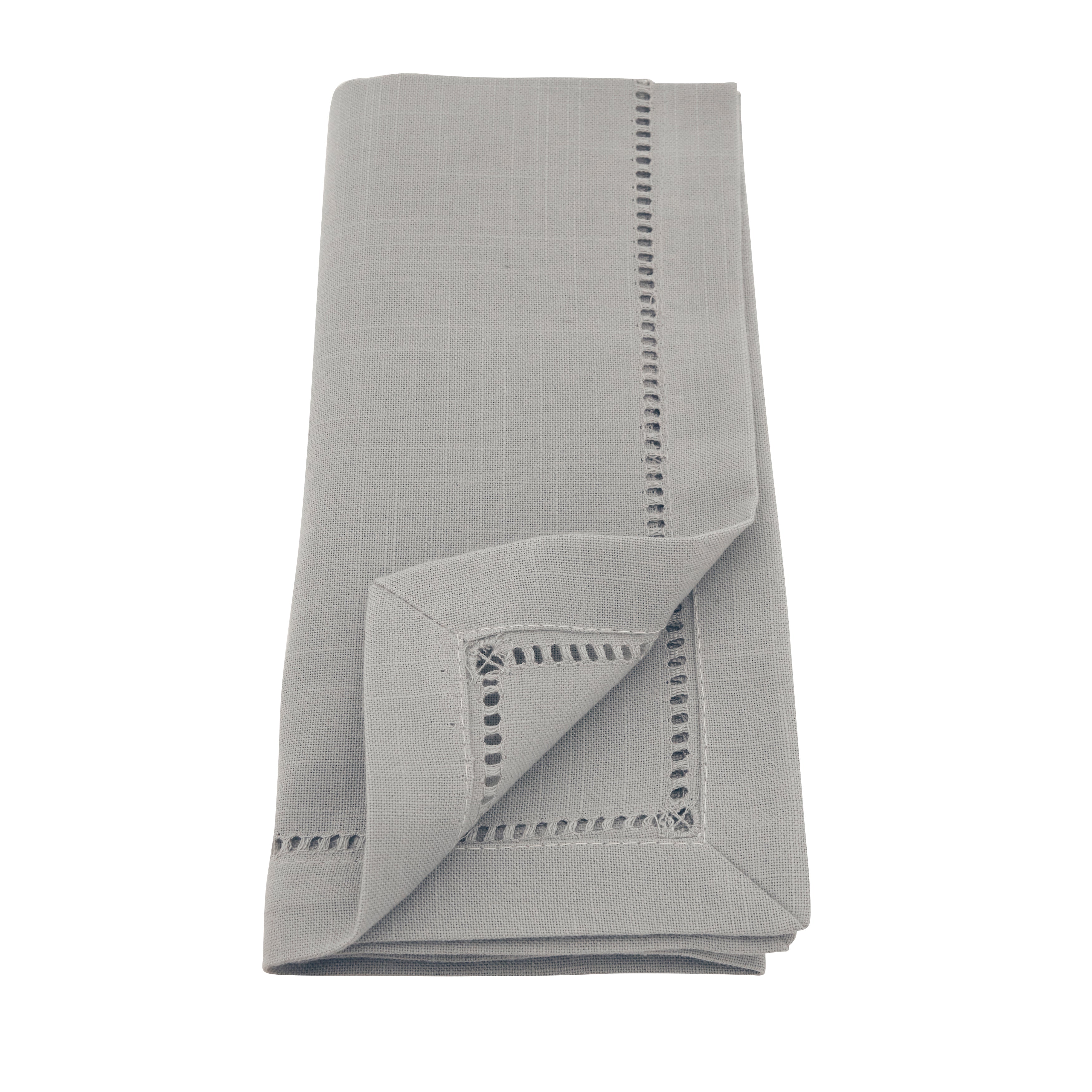 Dinner Napkin with Hemstitched Border, Set of 12