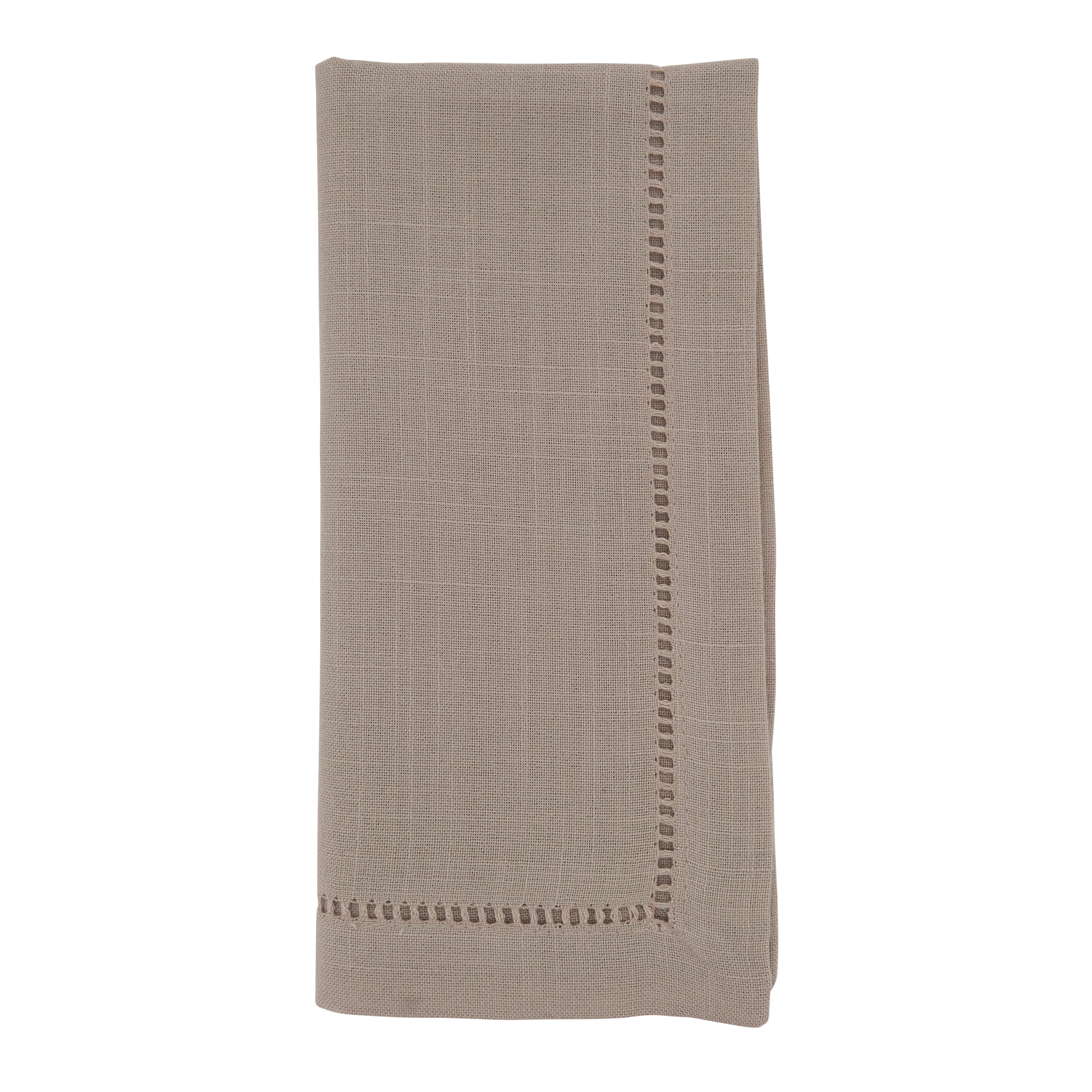 Dinner Napkin with Hemstitched Border, Set of 12