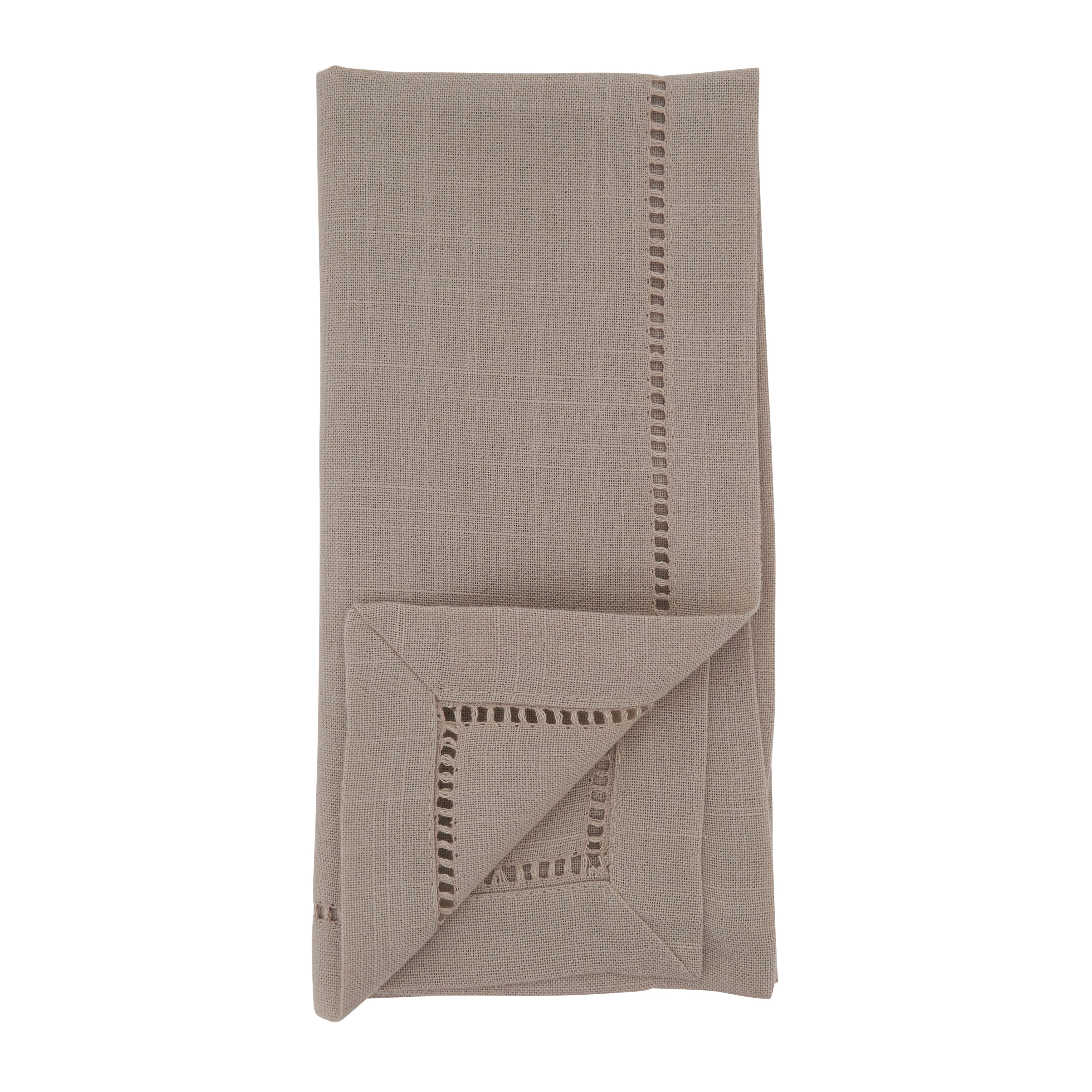 Dinner Napkin with Hemstitched Border, Set of 12