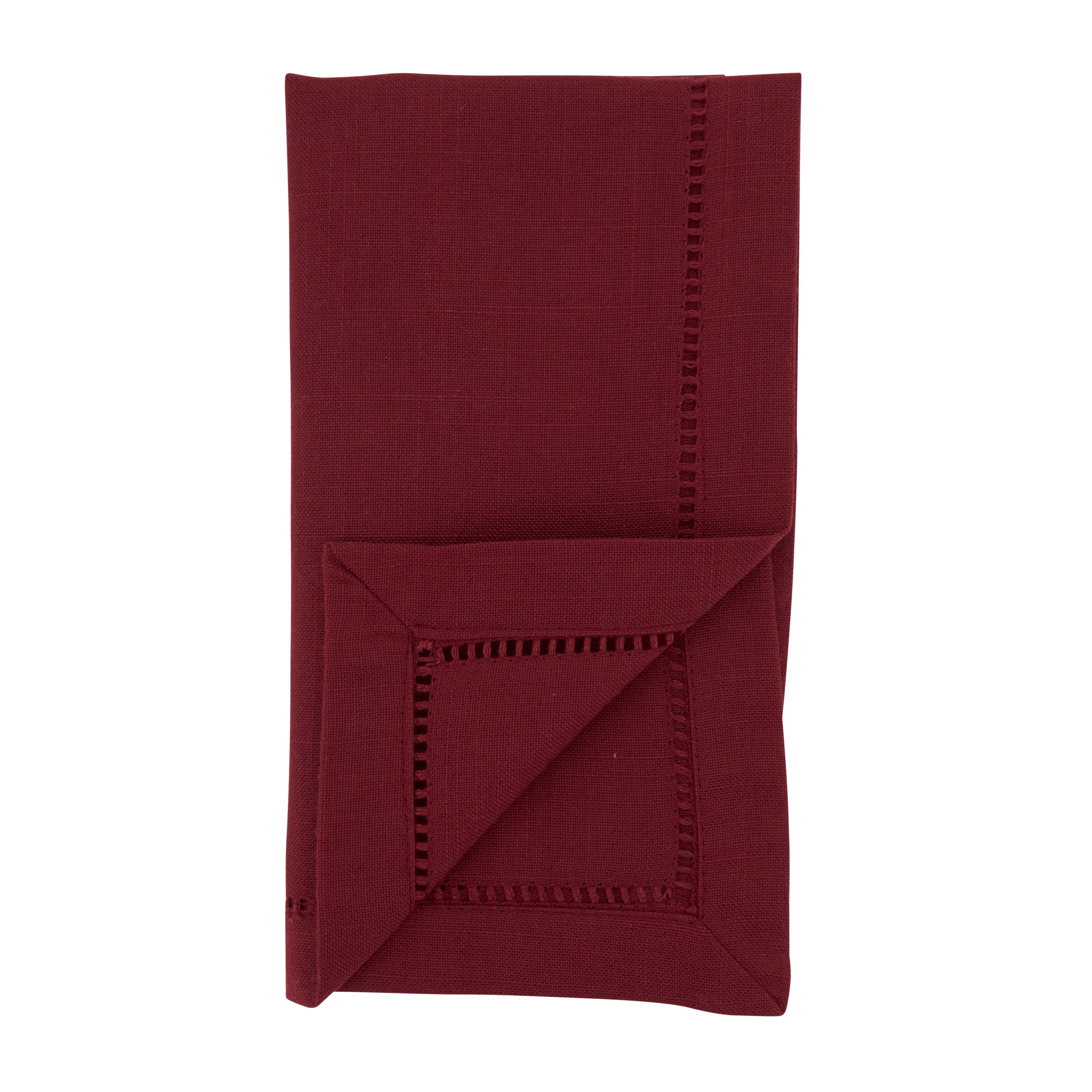 Dinner Napkin with Hemstitched Border, Set of 12