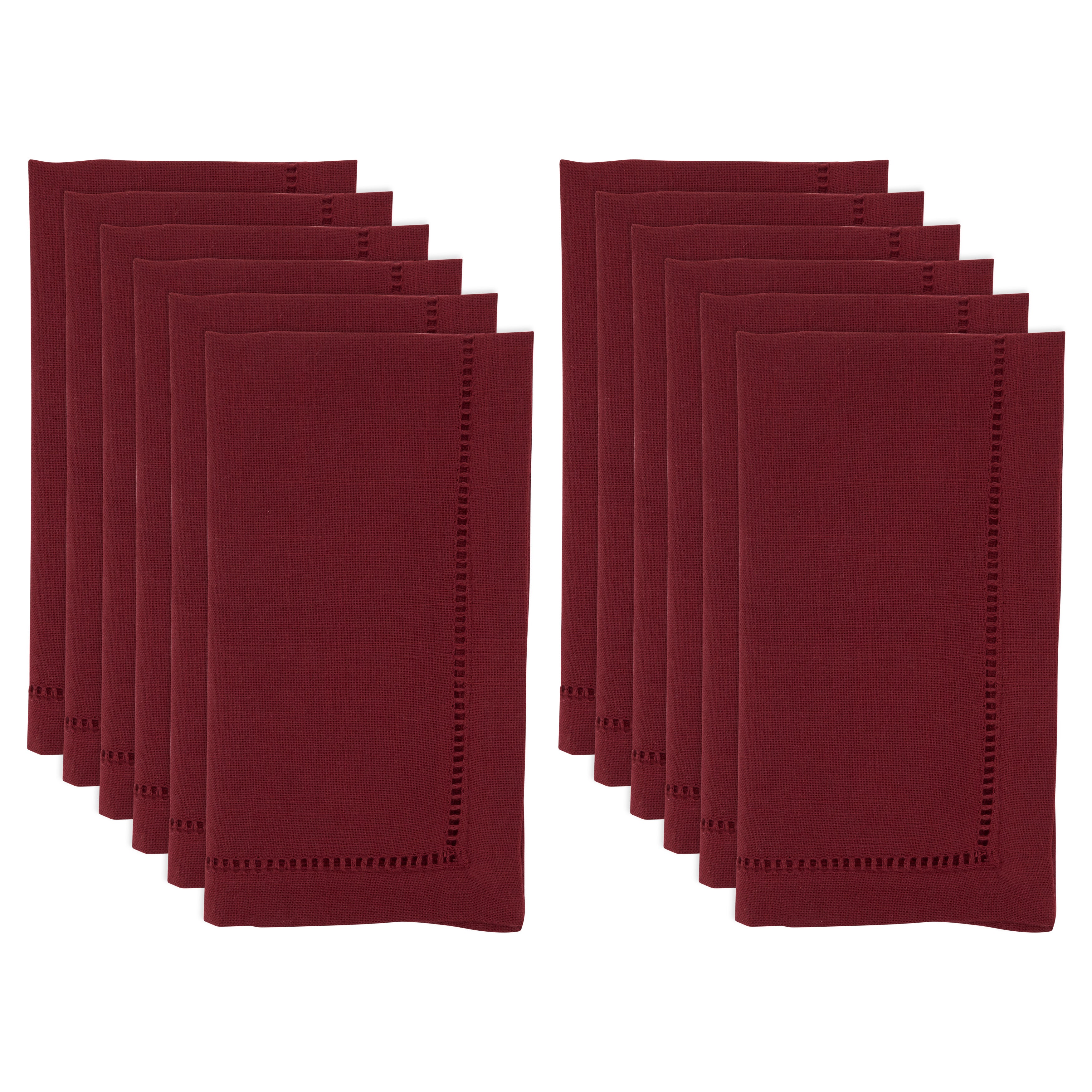 Dinner Napkin with Hemstitched Border, Set of 12