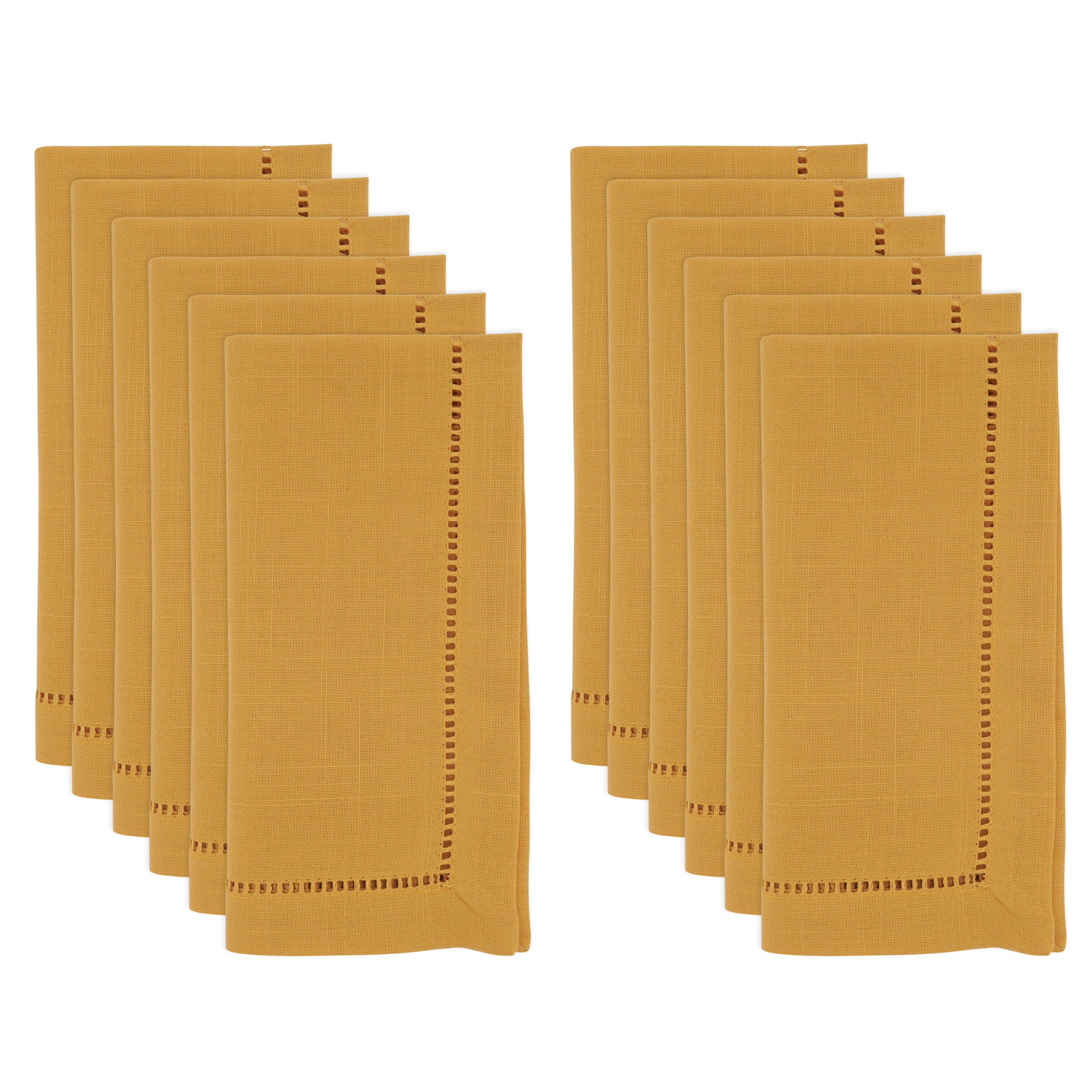 Dinner Napkin with Hemstitched Border, Set of 12
