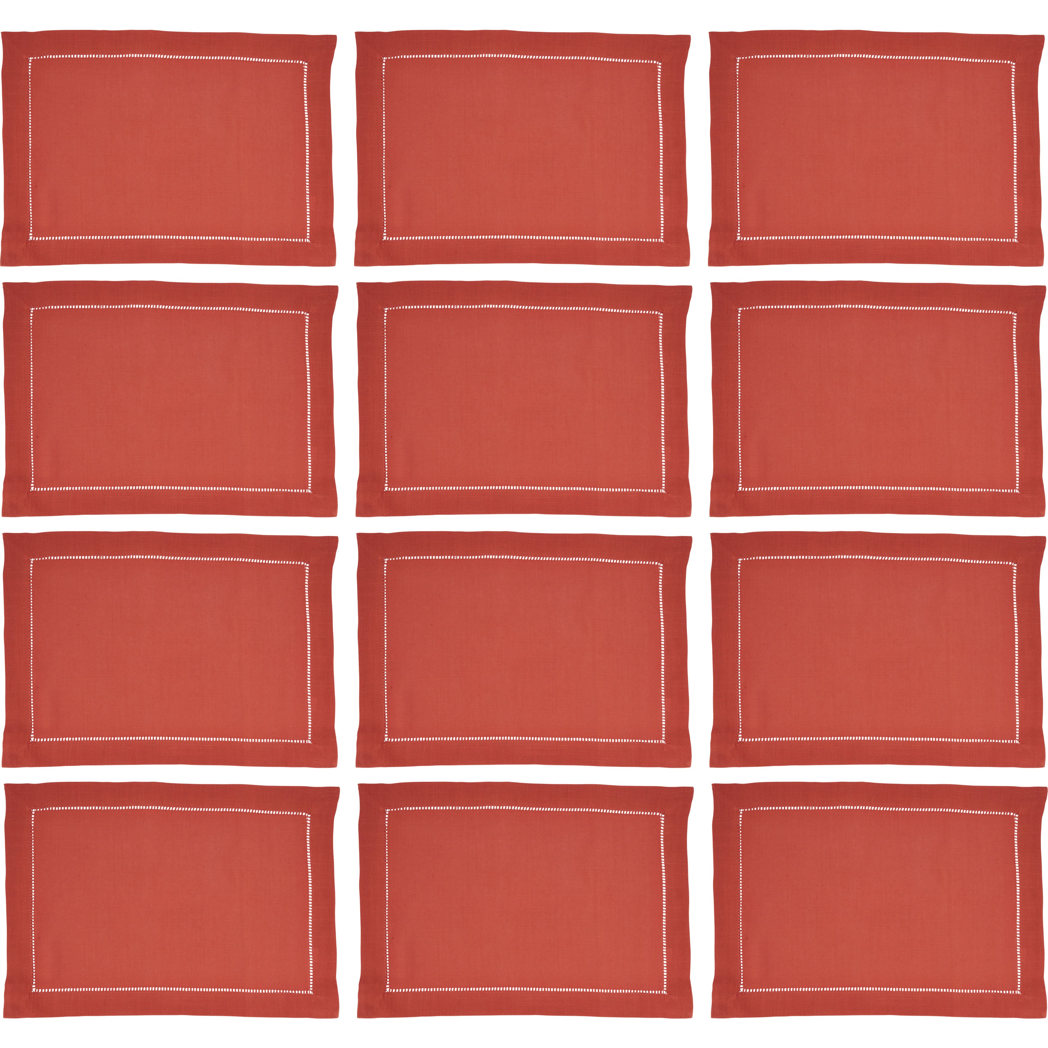Hemstitched Border Placemat, Set of 12