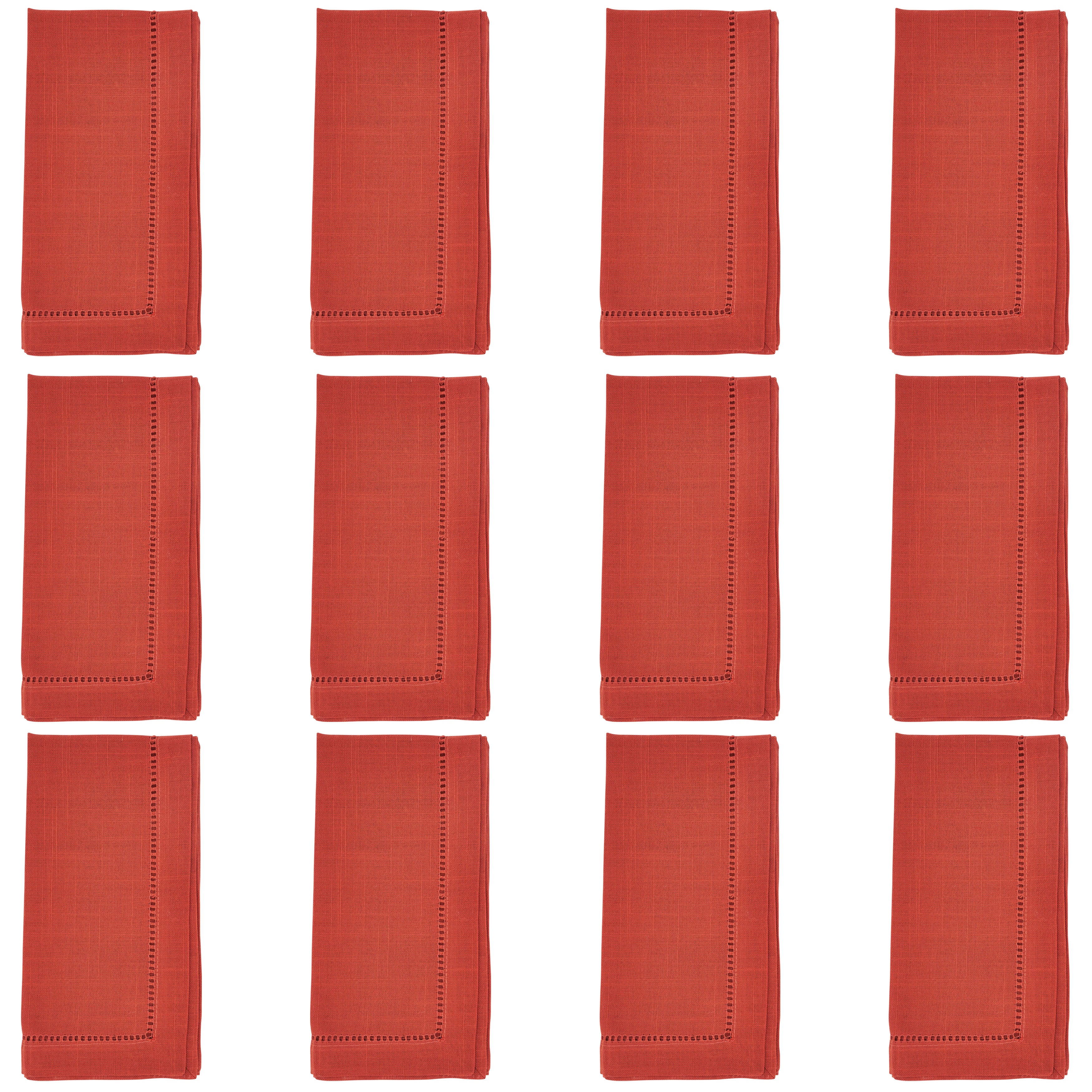 Dinner Napkin with Hemstitched Border, Set of 12
