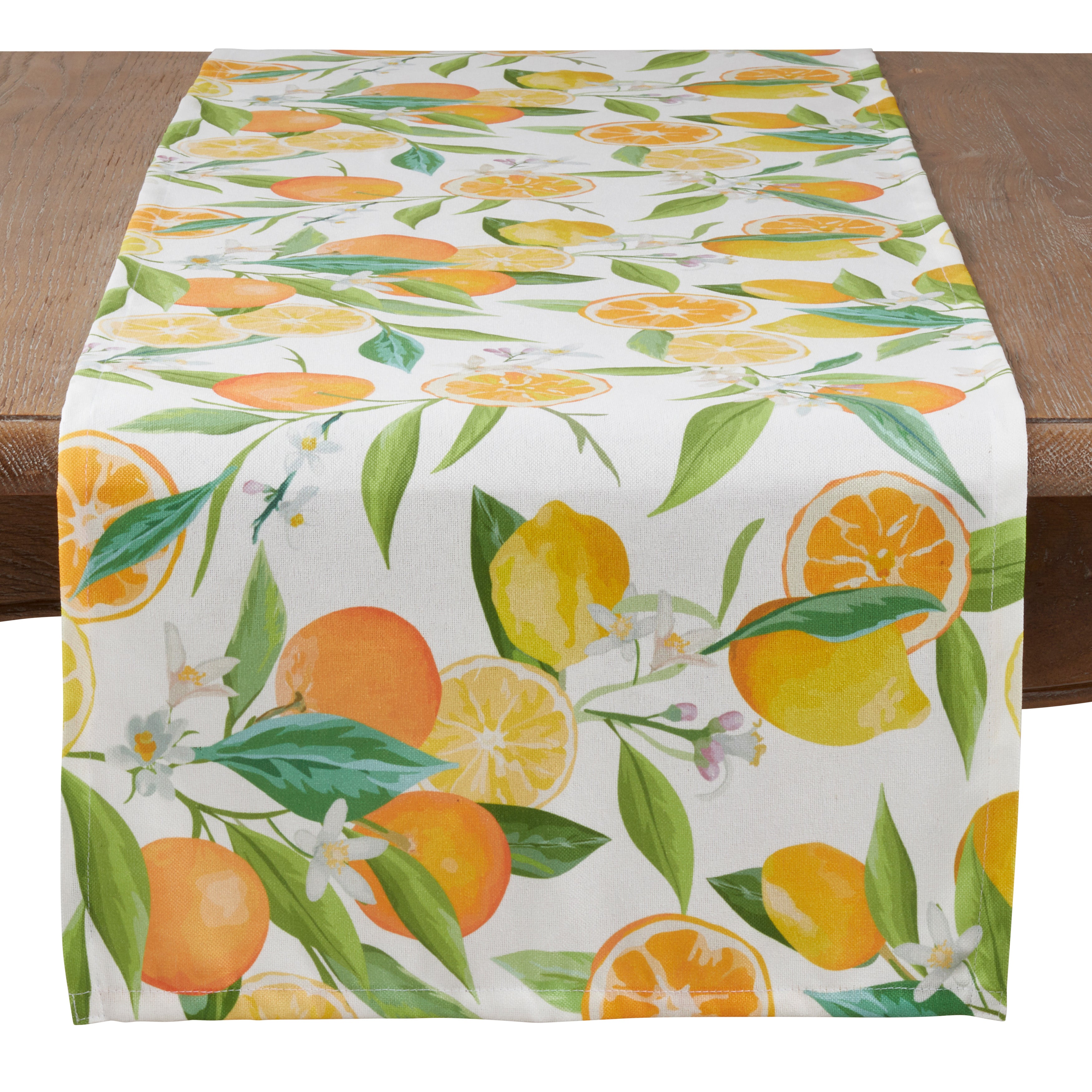 Lemon And Orange Print Table Runner