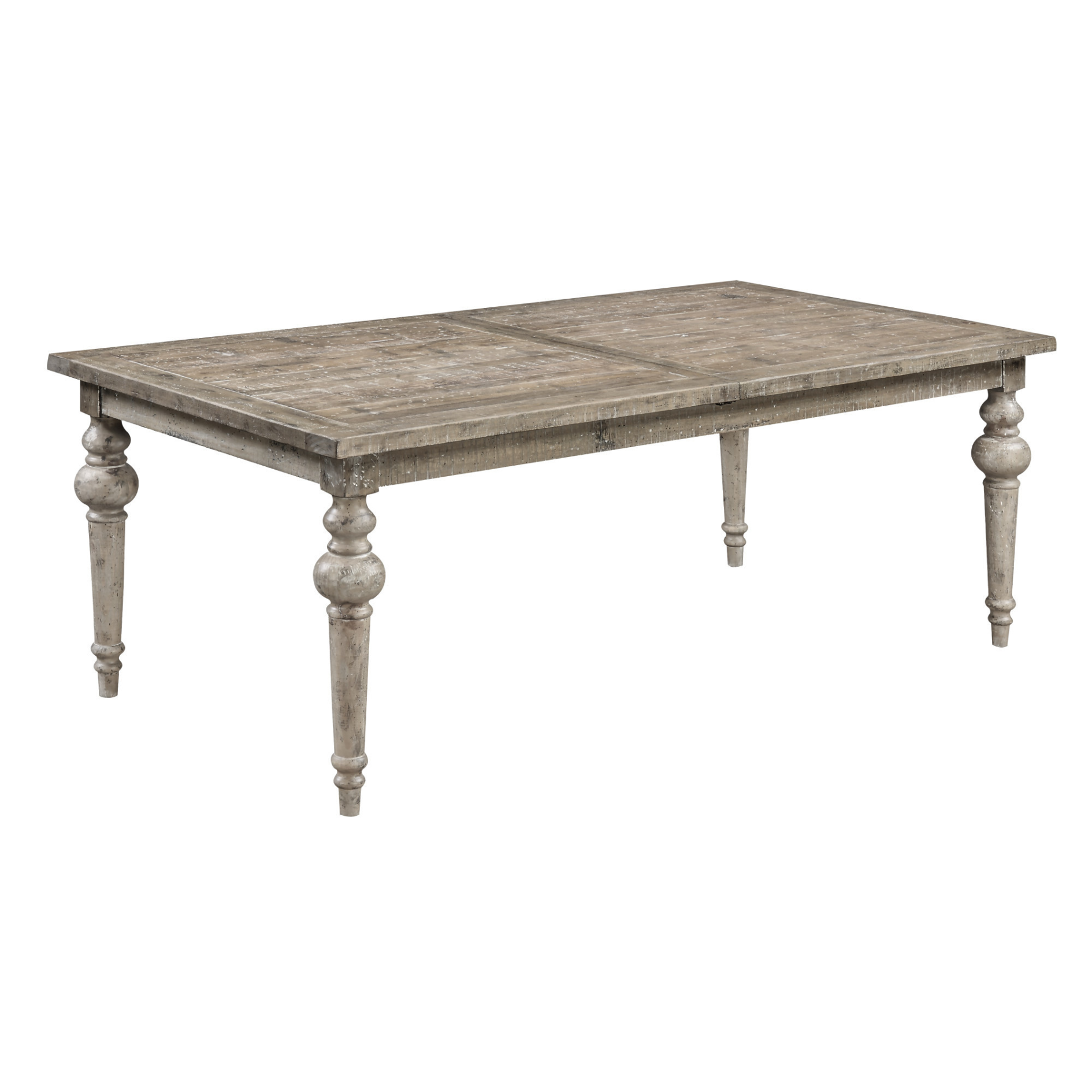 Luden Extendable Rectangular Dining Table with Turned Legs