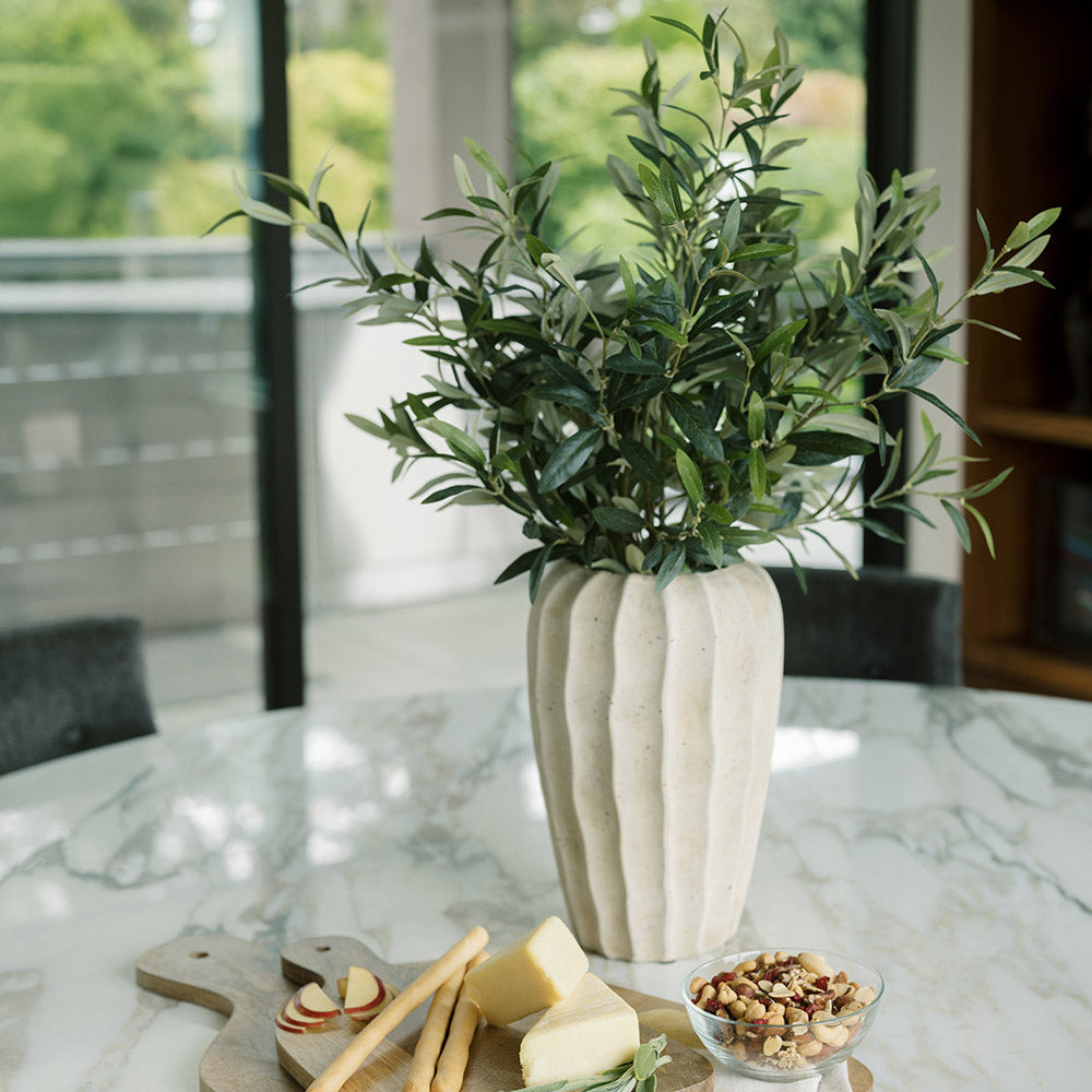 Faux Olive Arrangement in Vase, 30 in