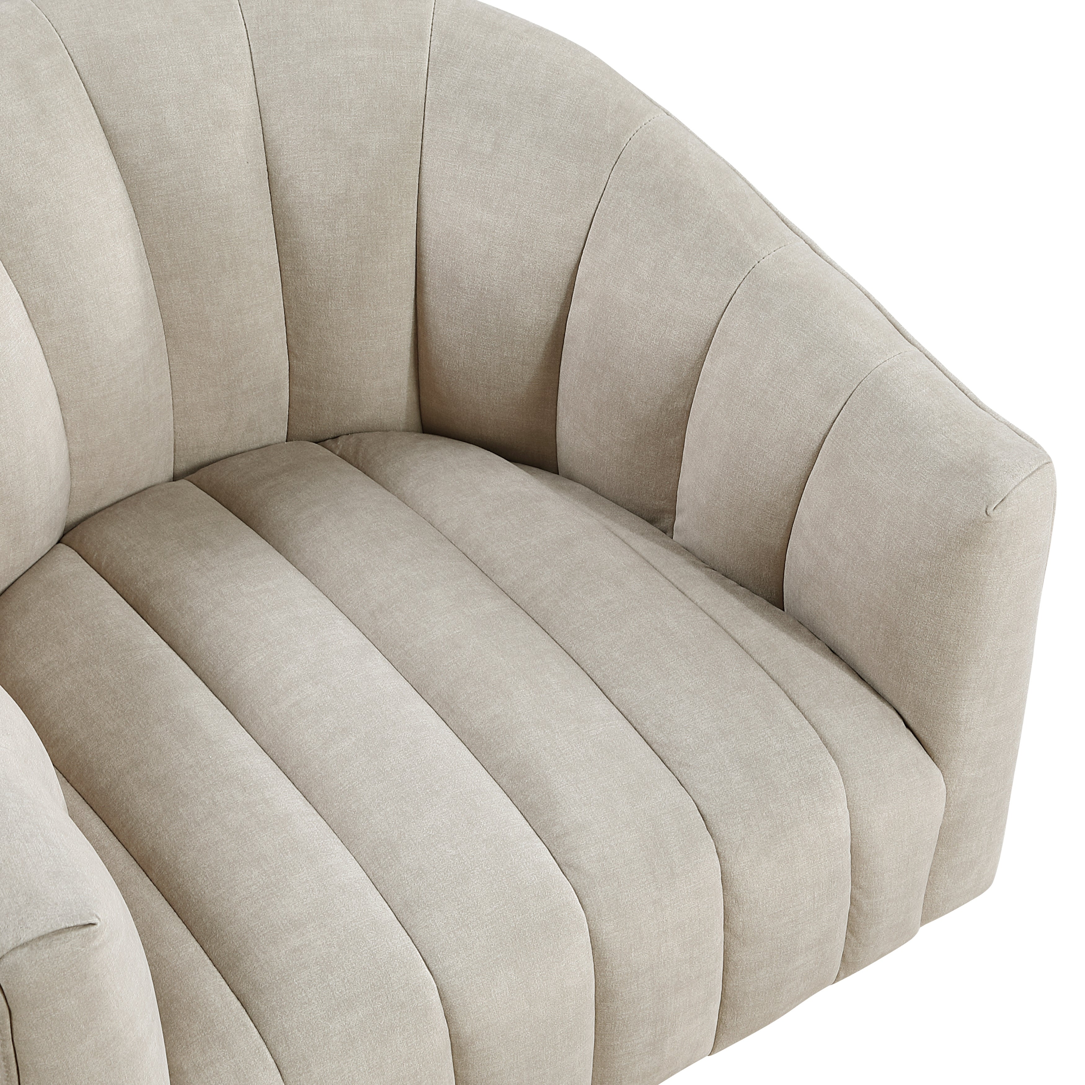 Dark Green Velvet Accent Chair Modern Luxury Living Room Furniture, 1pc Swivel Chair Comfortable Barrel Back