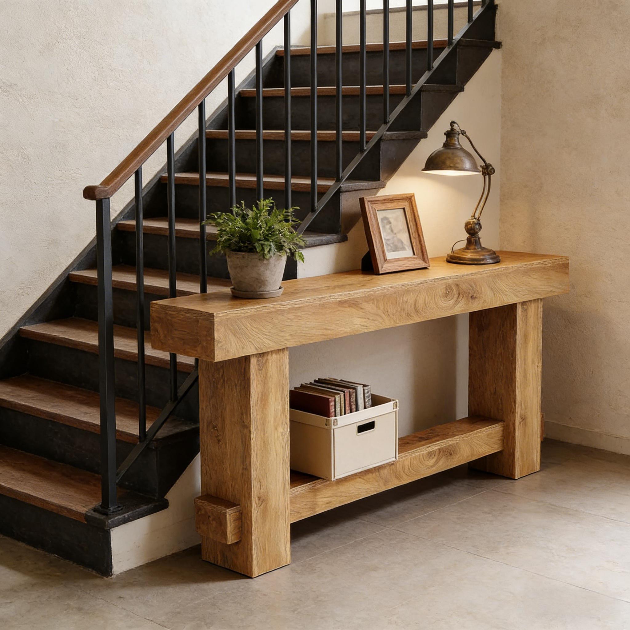 Rustic Farmhouse Oversized Console Table