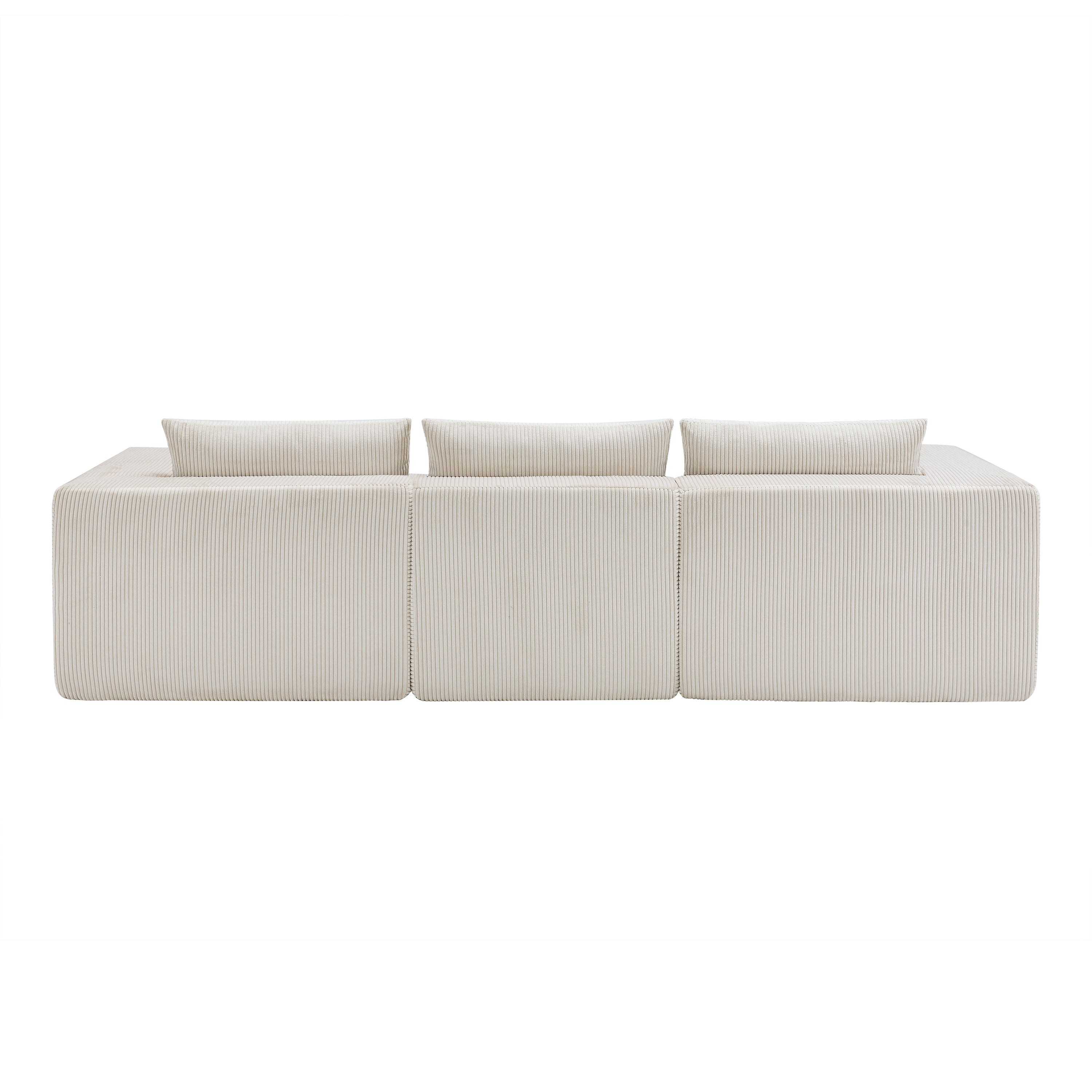 107" Compressed Sectional Sofa