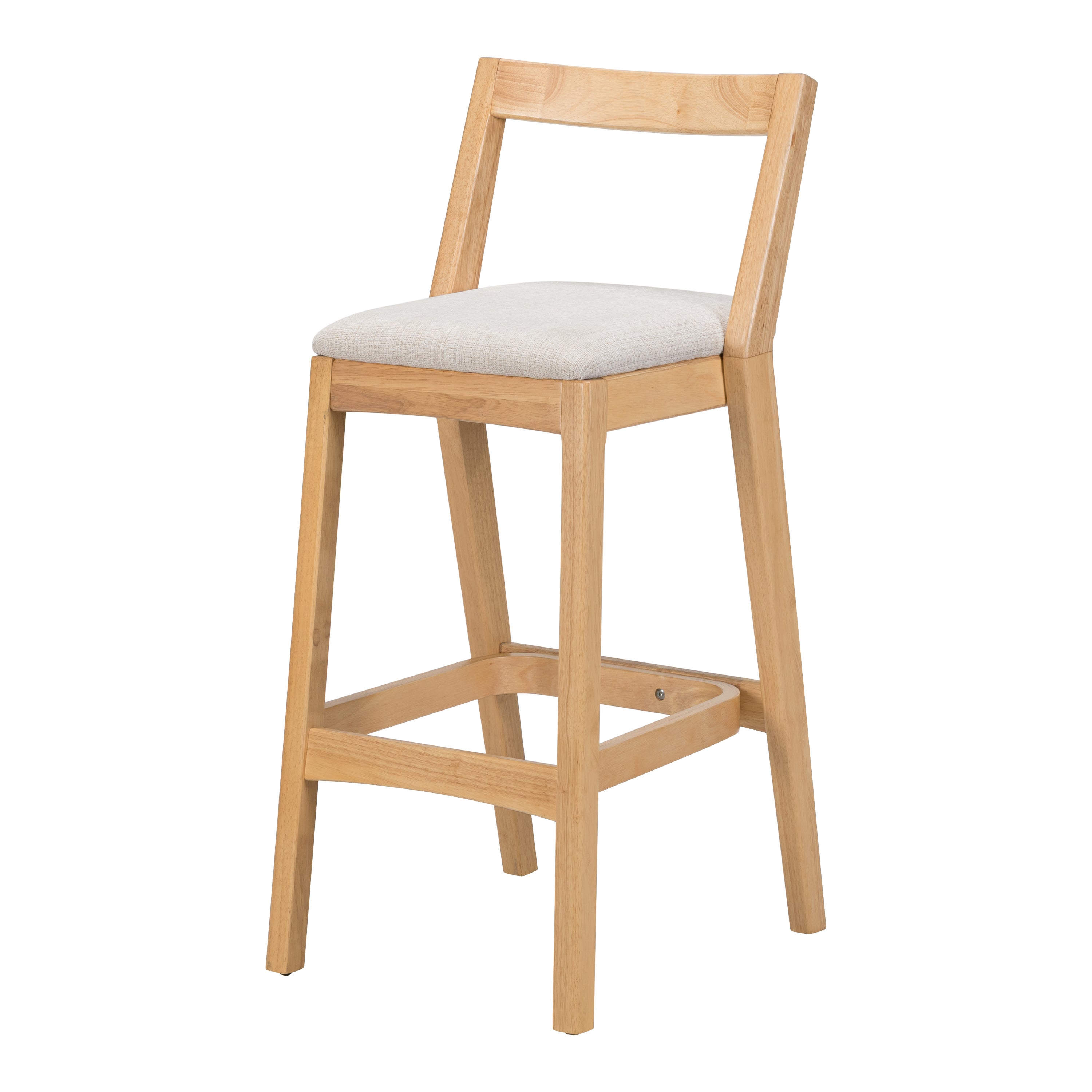 Jasper Indoor Rubberwood Barstool, Set of 2