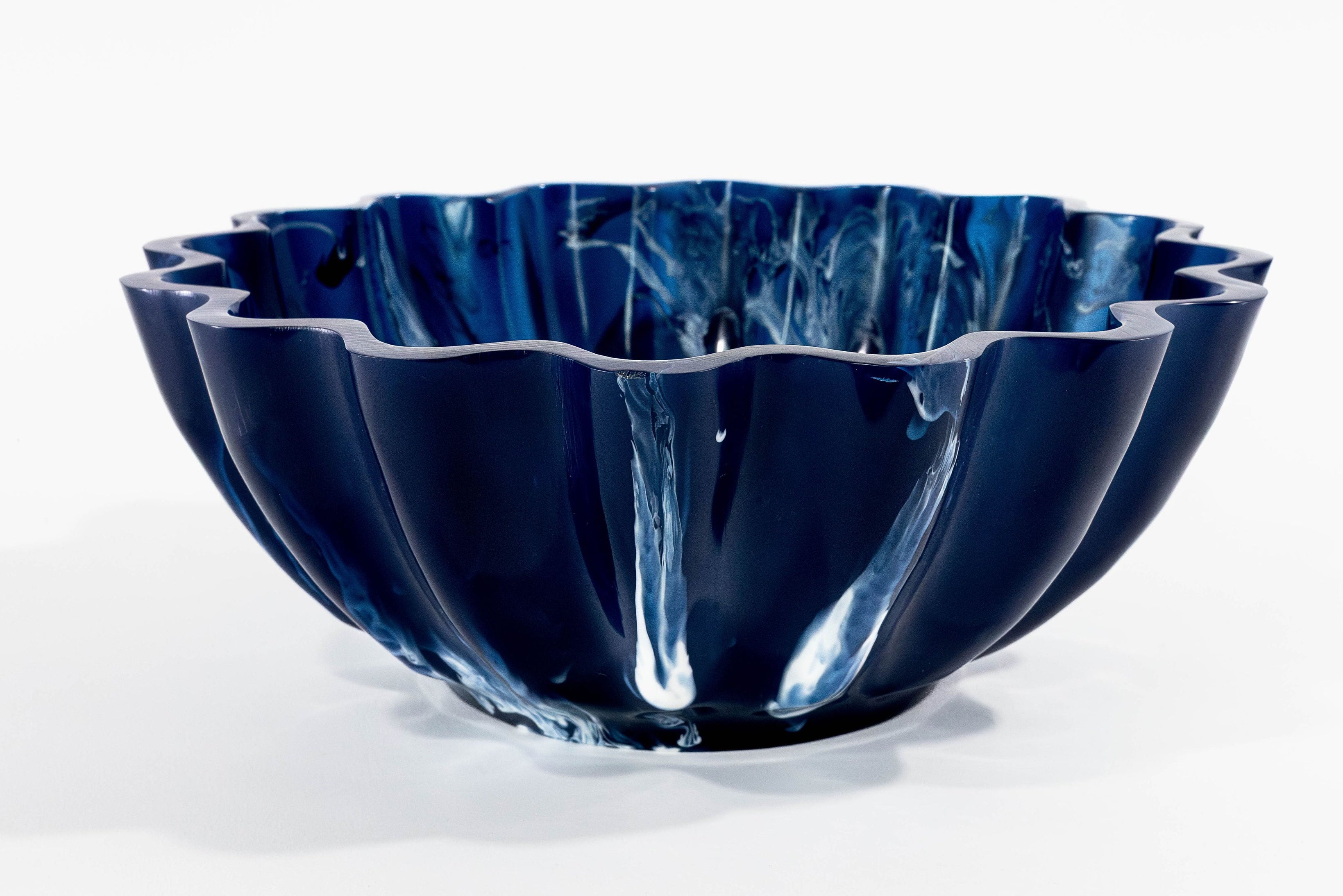 Jeanne Fitz Resin Collection Scalloped Bowl