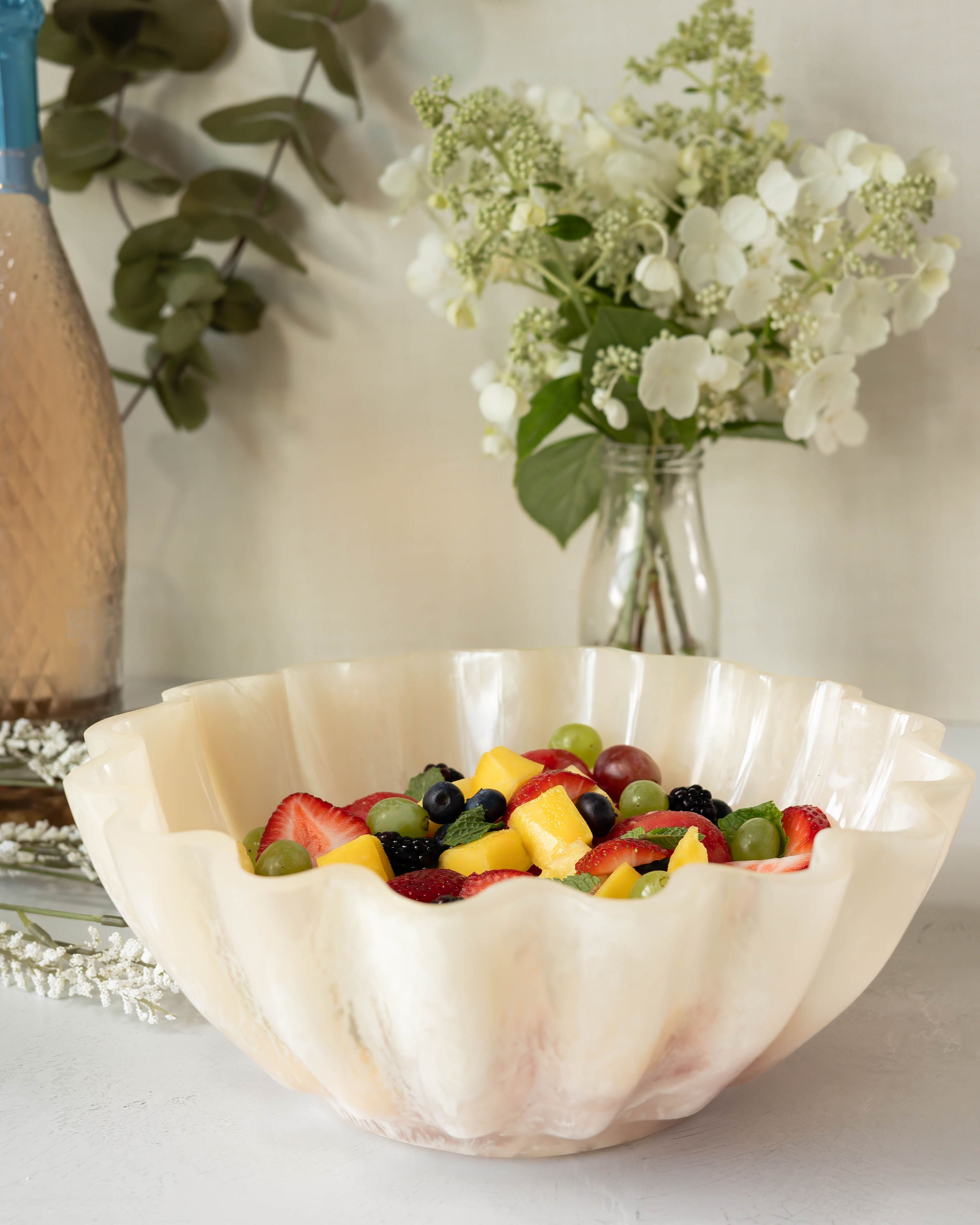 Jeanne Fitz Resin Collection Scalloped Bowl
