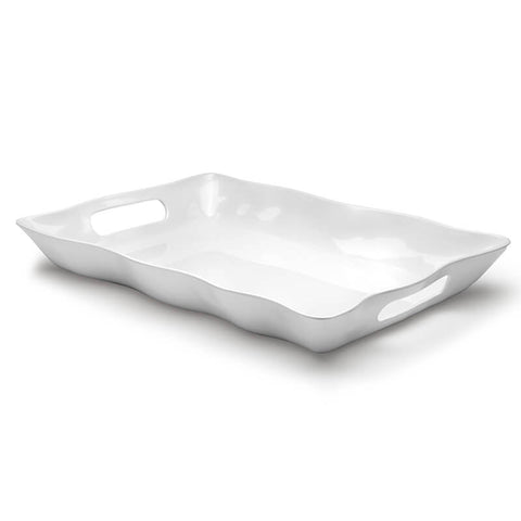 Ruffle 20" x 14" Rectangle Outdoor Tray