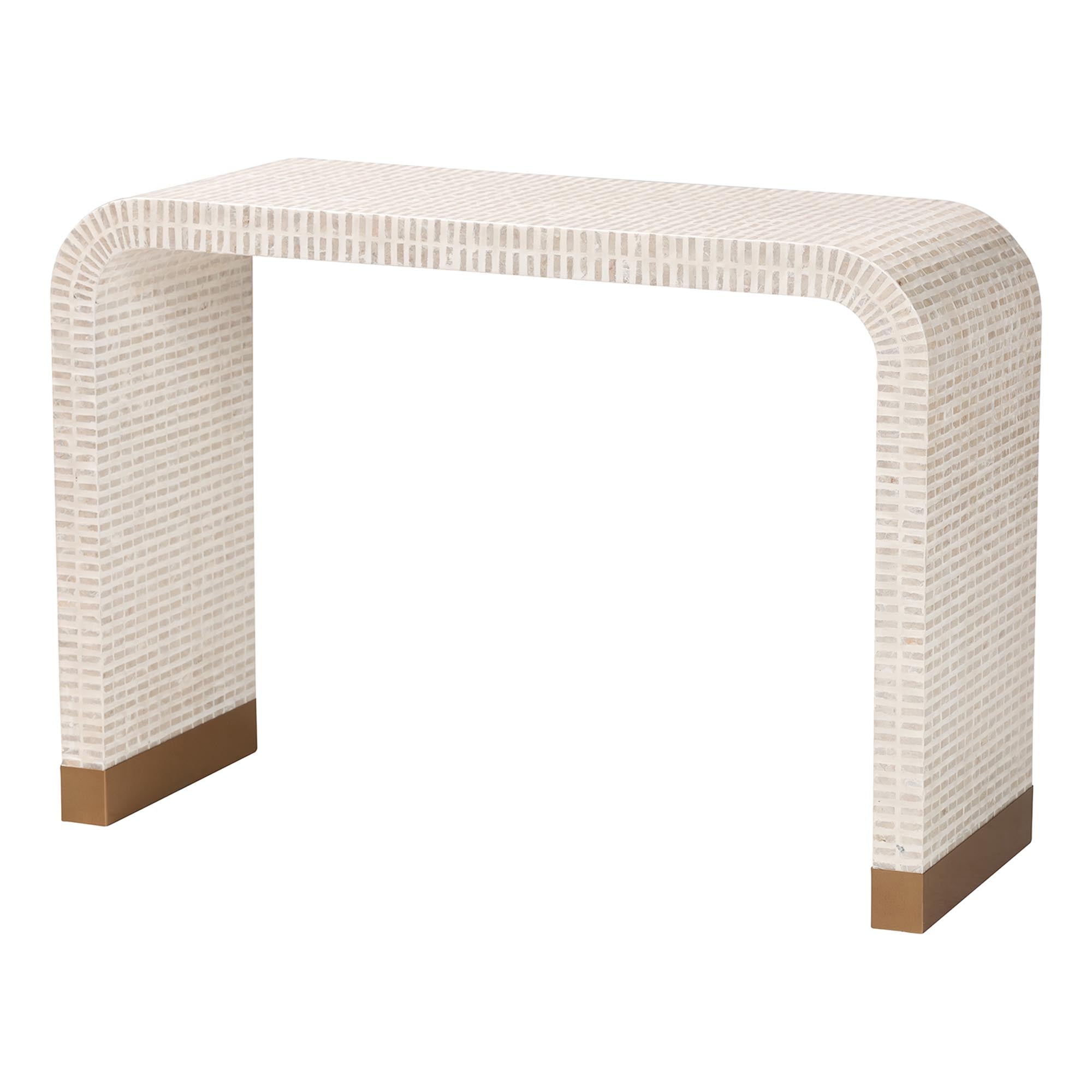 Naya Capiz Waterfall Console Table