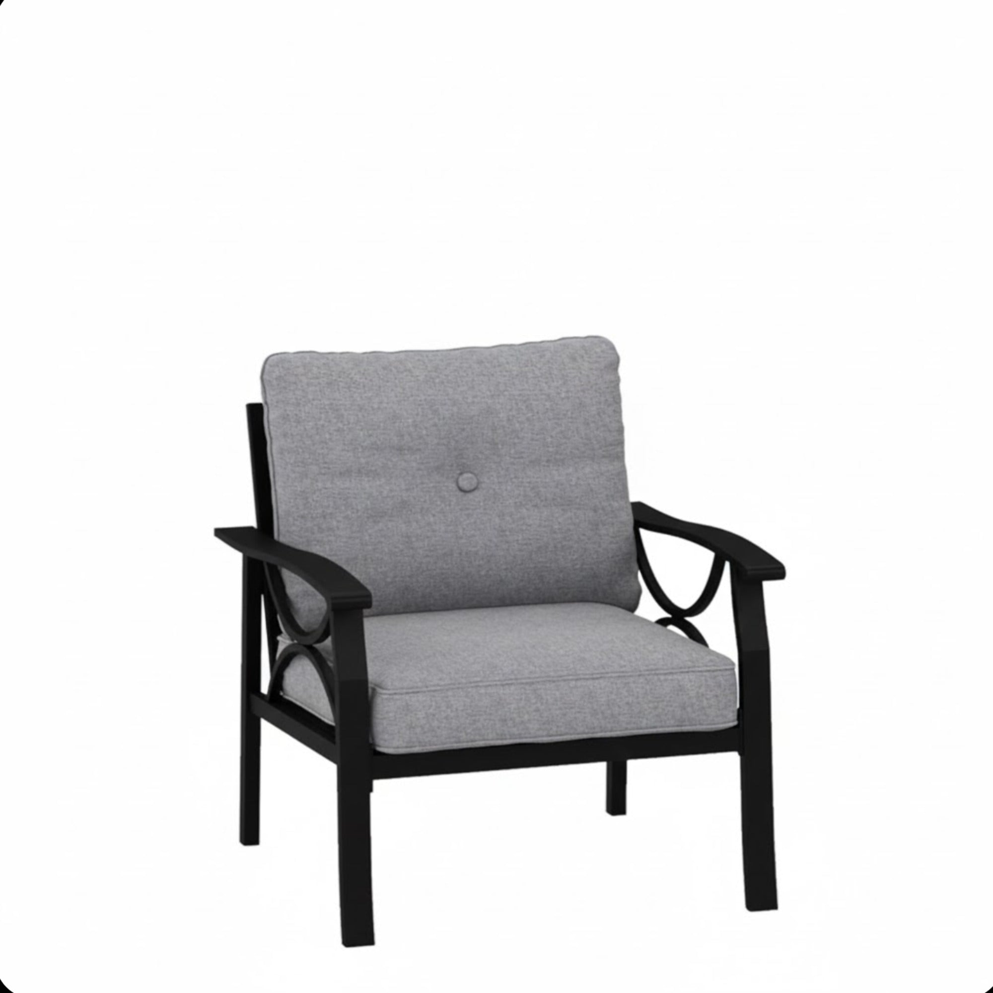 Marisol All-Weather Metal Armchairs, Set of 2