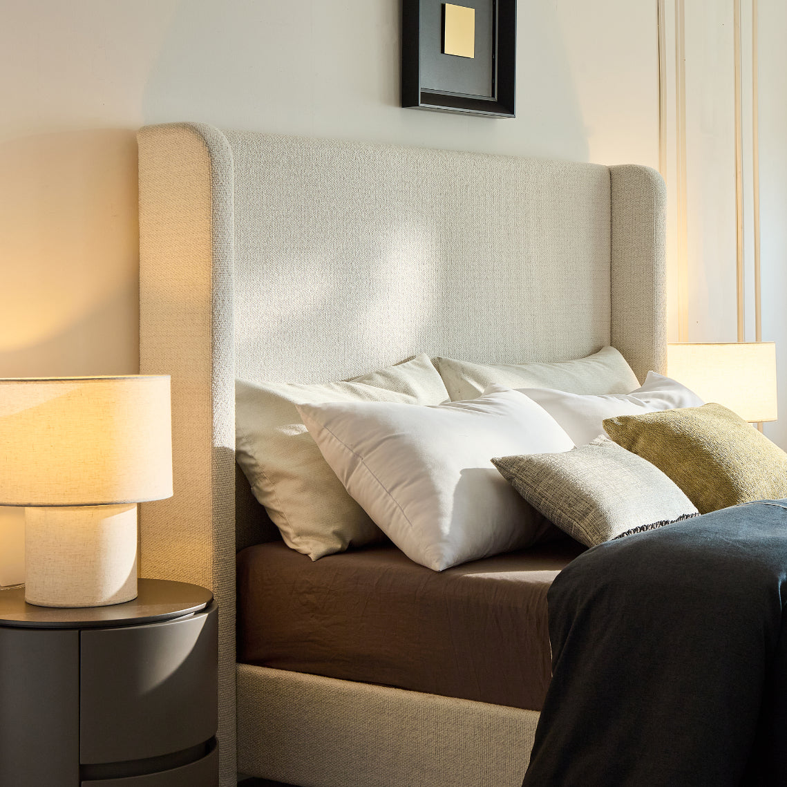 Harper Tall Headboard Upholstered Bed