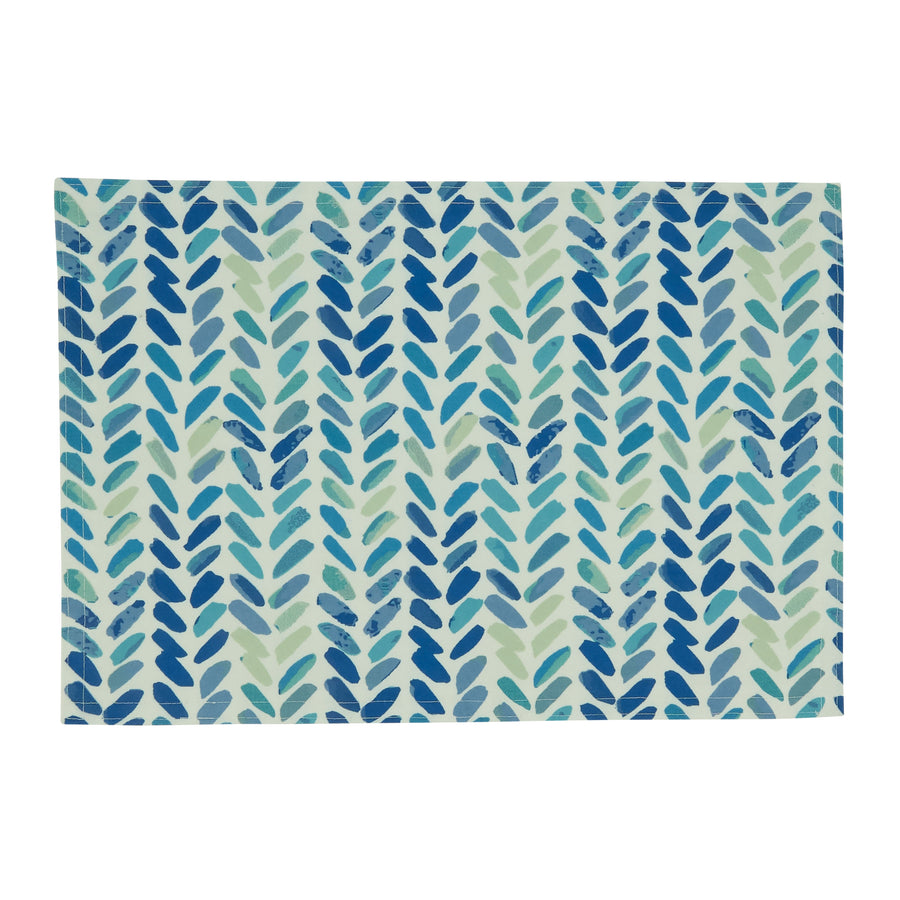 Watercolor Chevron Design Placemats, Set of 4