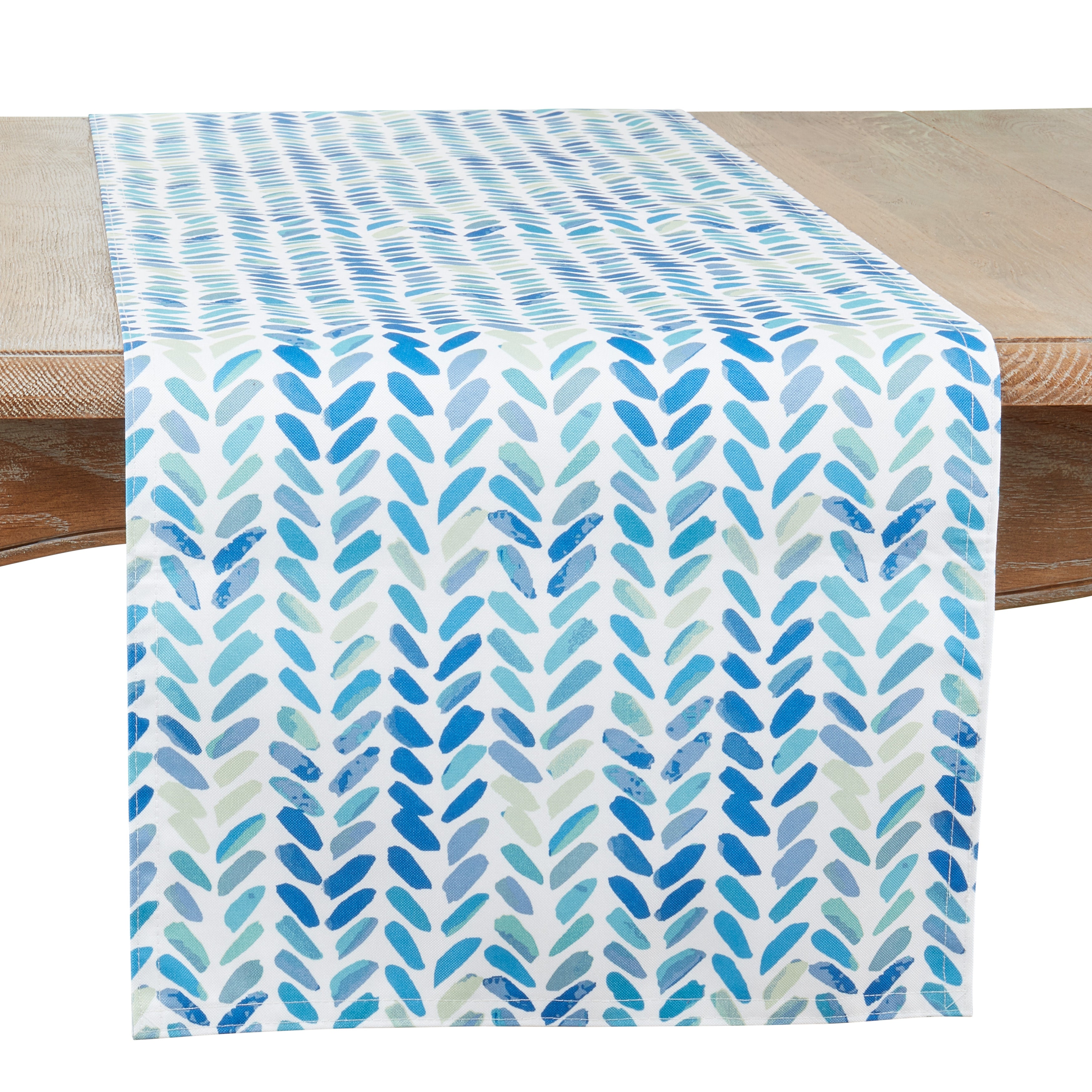 Watercolor Chevron Design Table Runner