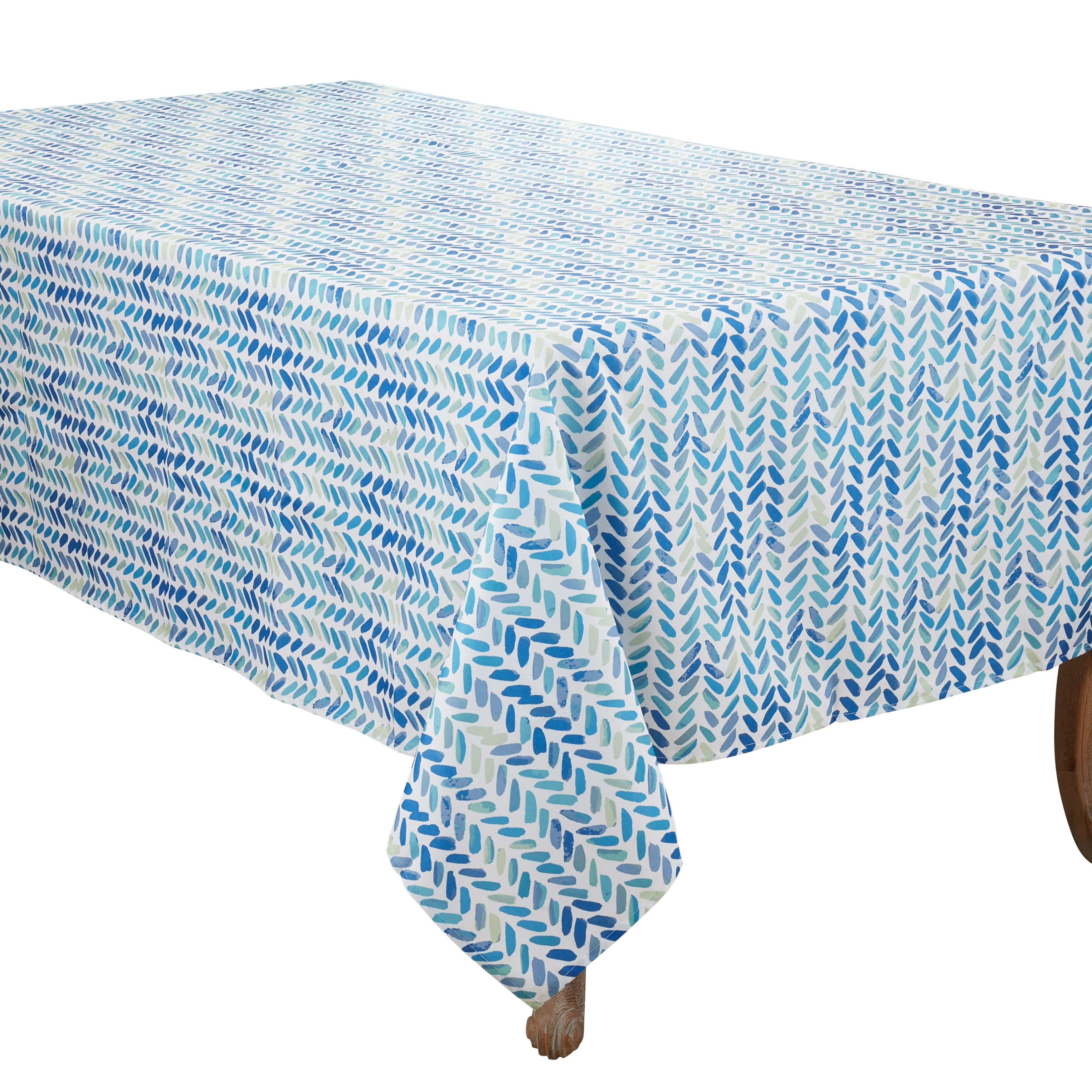 Watercolor Chevron Design Tablecloth