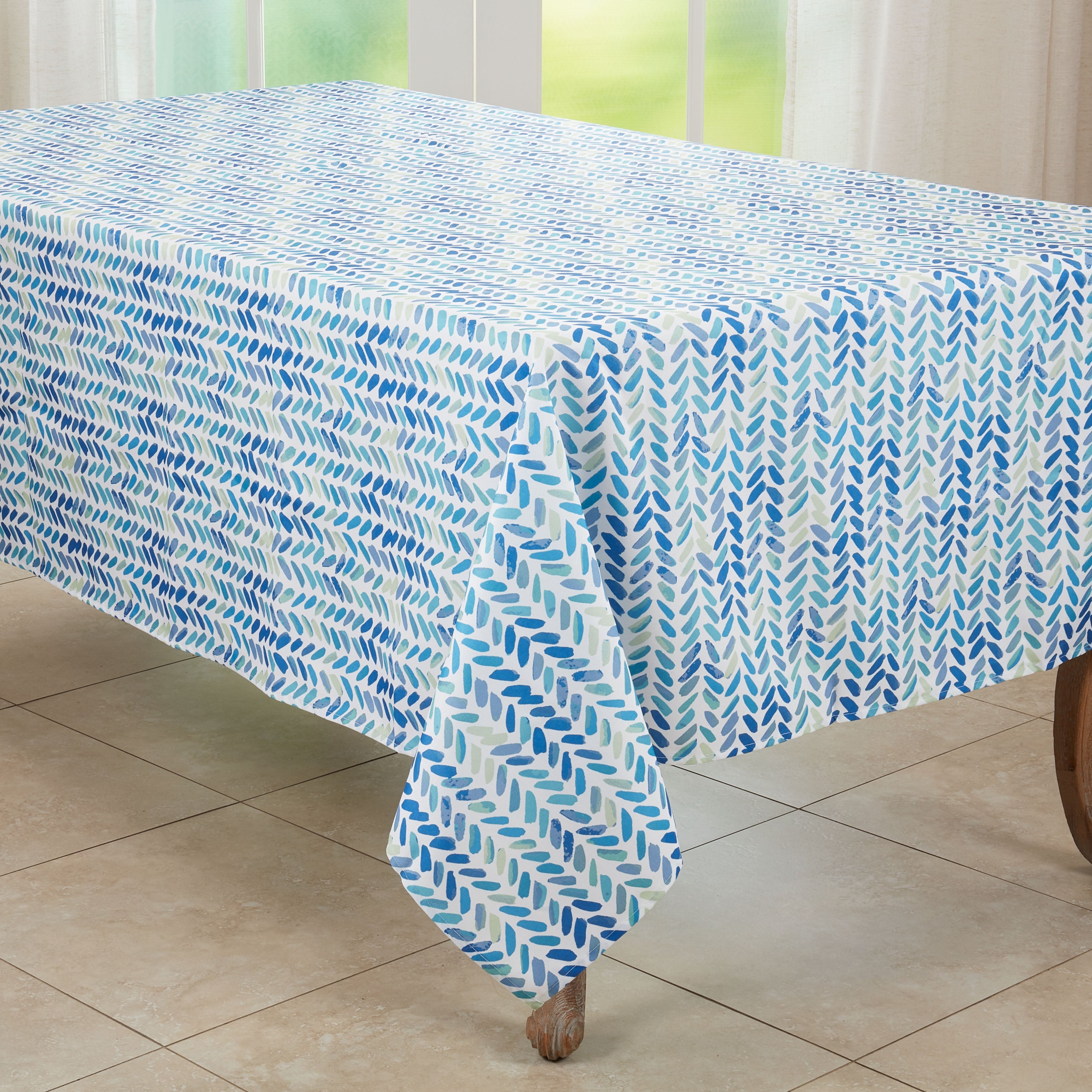 Watercolor Chevron Design Tablecloth