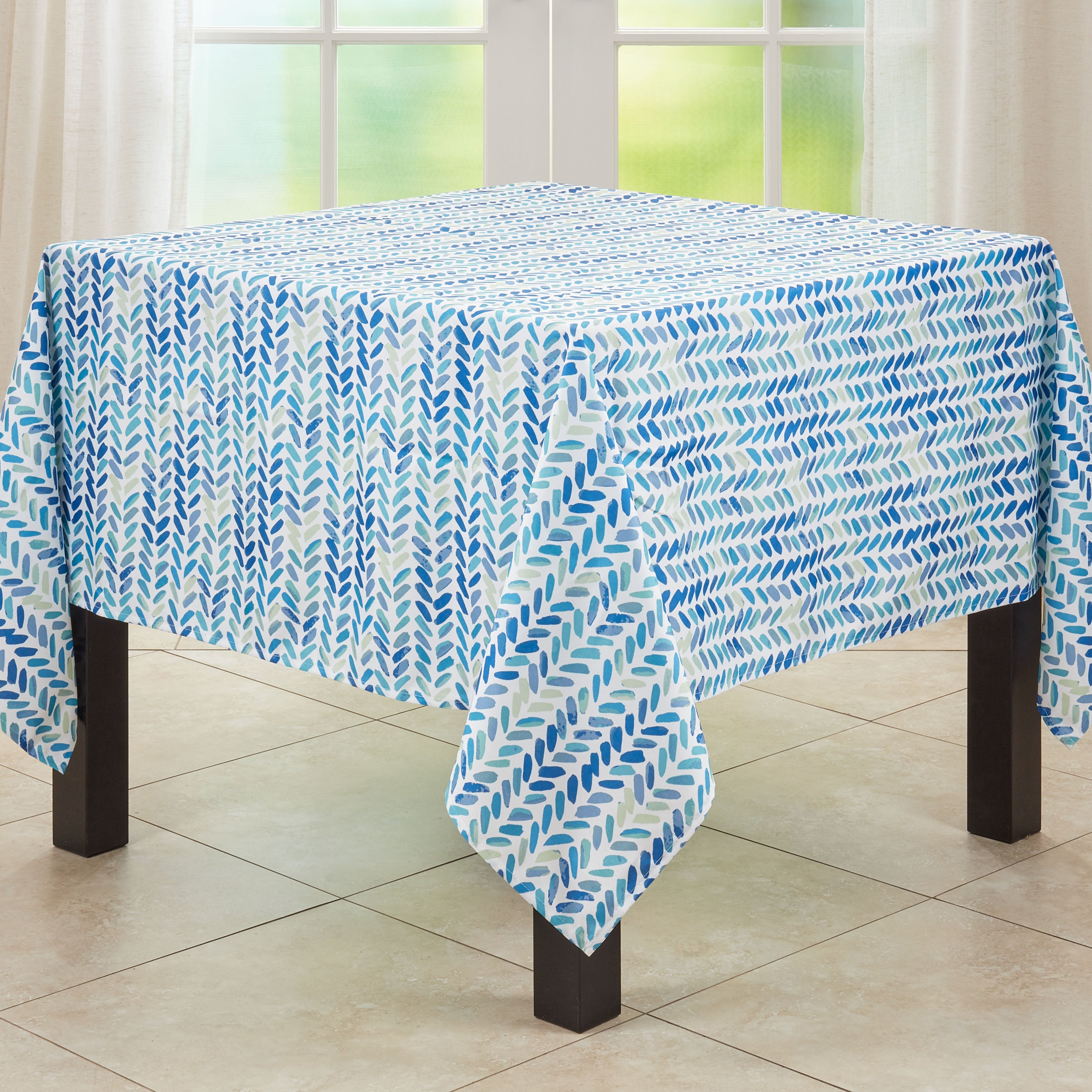 Watercolor Chevron Design Tablecloth