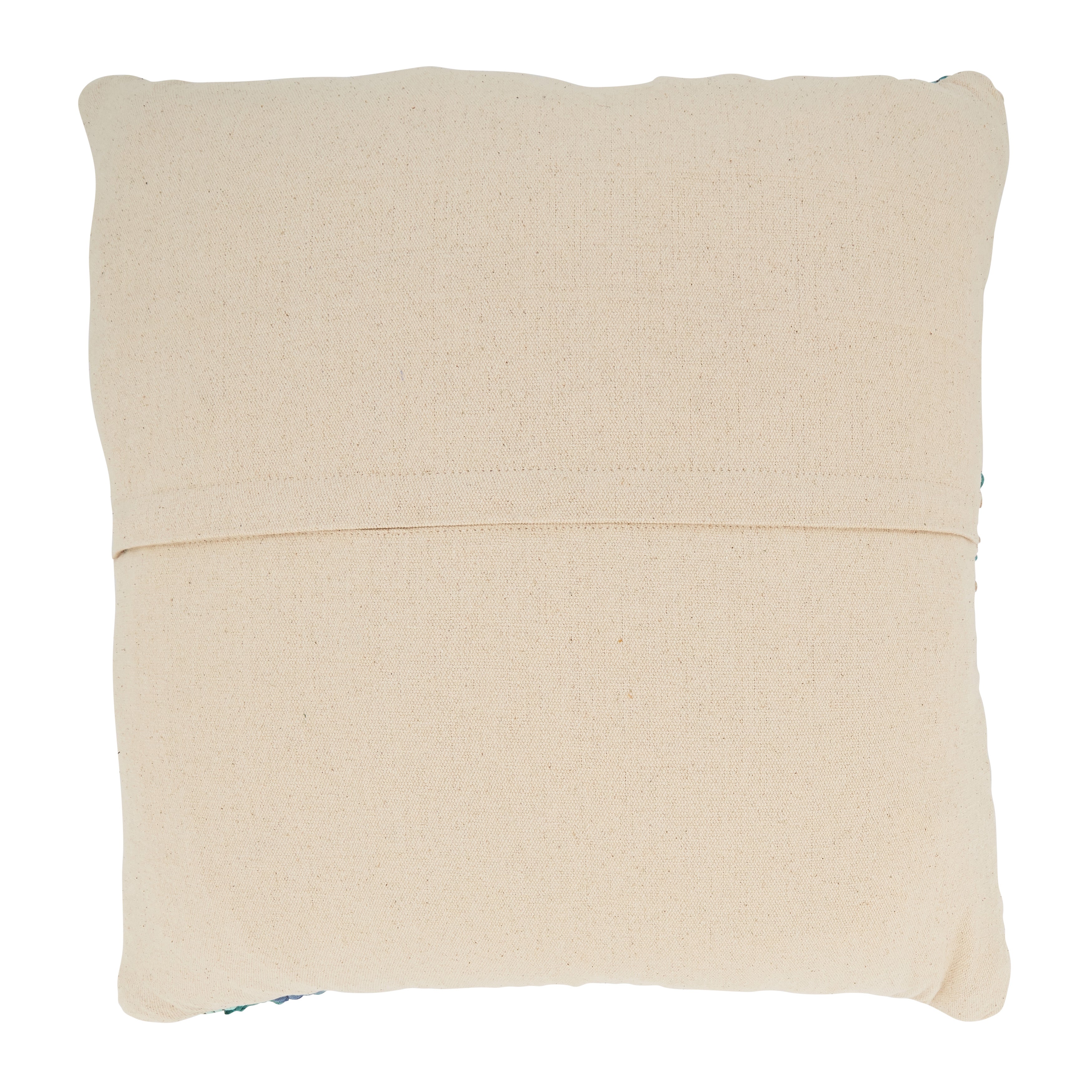 Handwoven Net Chindi Poly Filled Throw Pillow