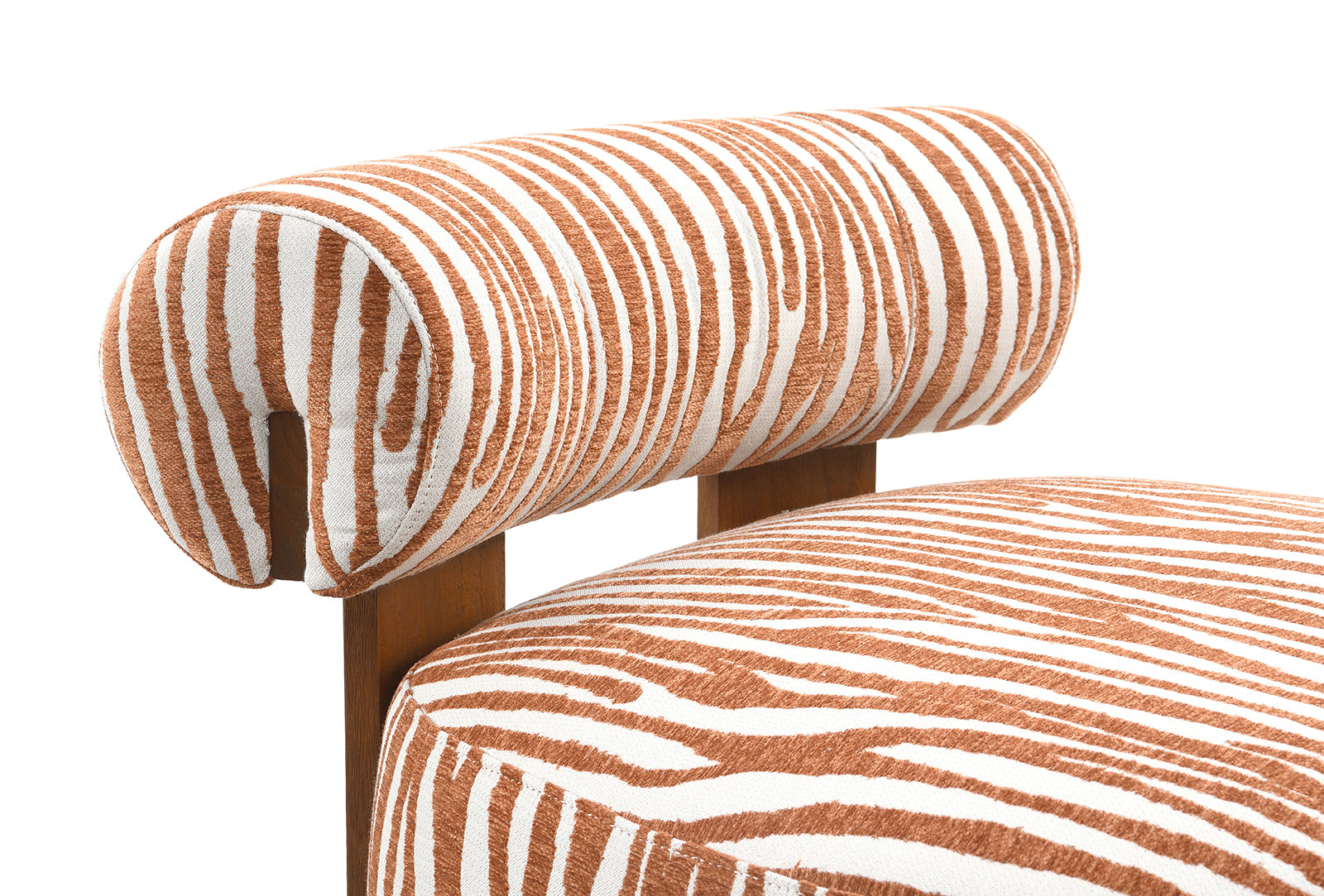 Avril Modern Zebra Stripe Accent Chair