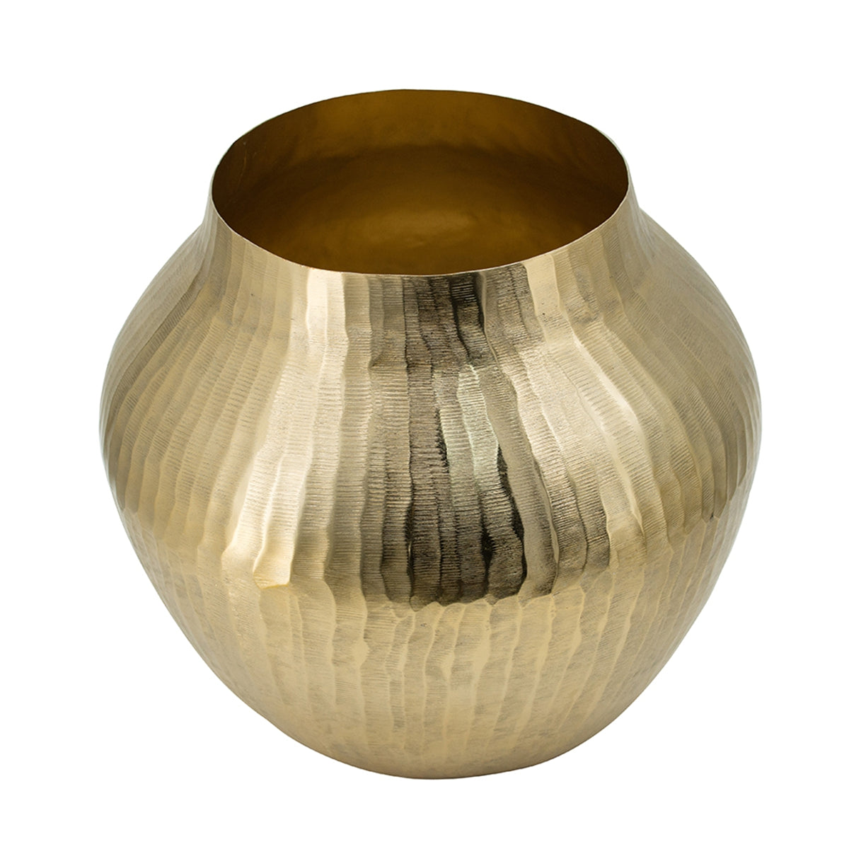 9" Aluminum Chisel Flower Vase