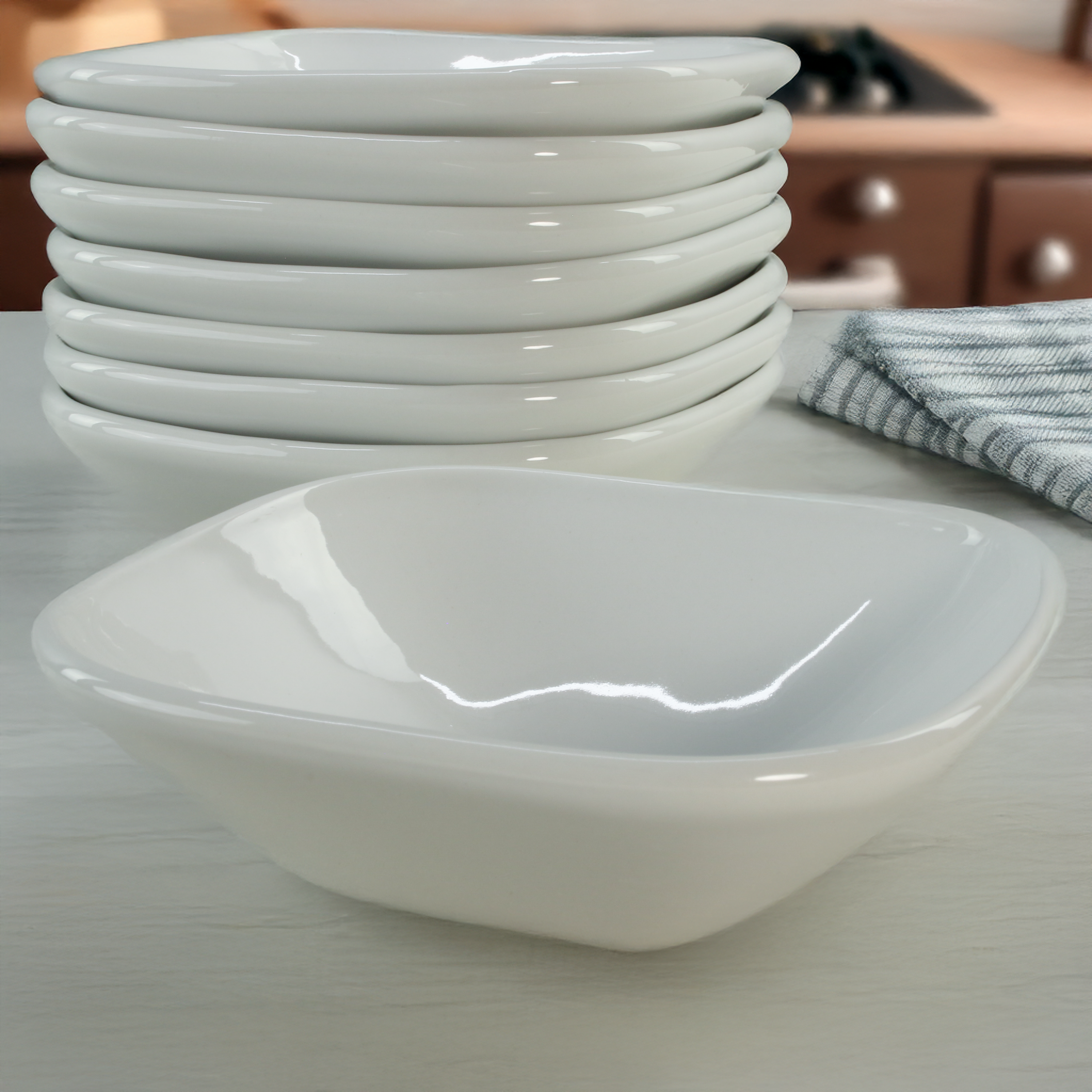 Impulse Square Cereal Bowls, Set of 8