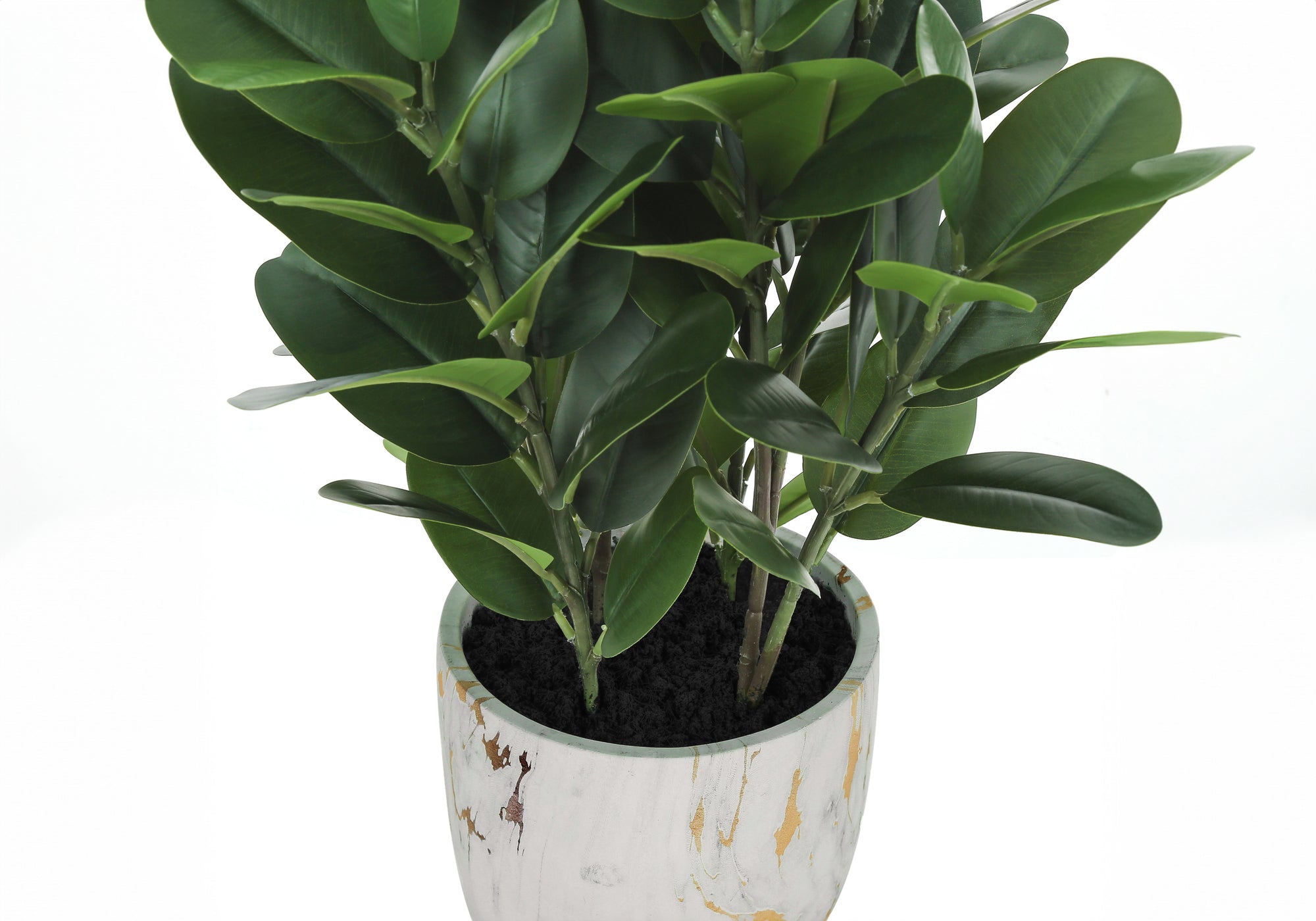 31" Tall Artificial Plant Garcinia Tree with White Pot