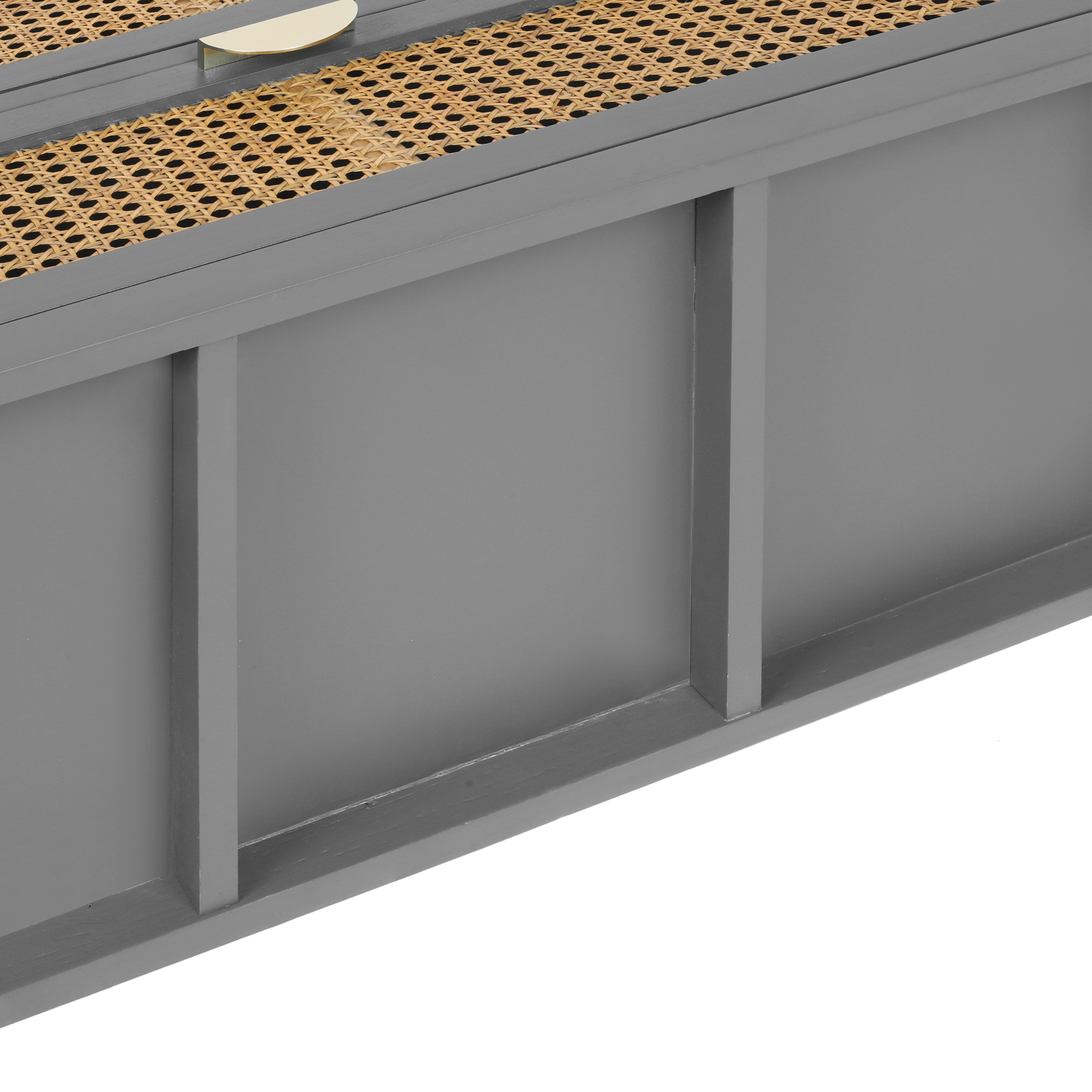 3 Drawer Cabinet with Natural Rattan Drawers