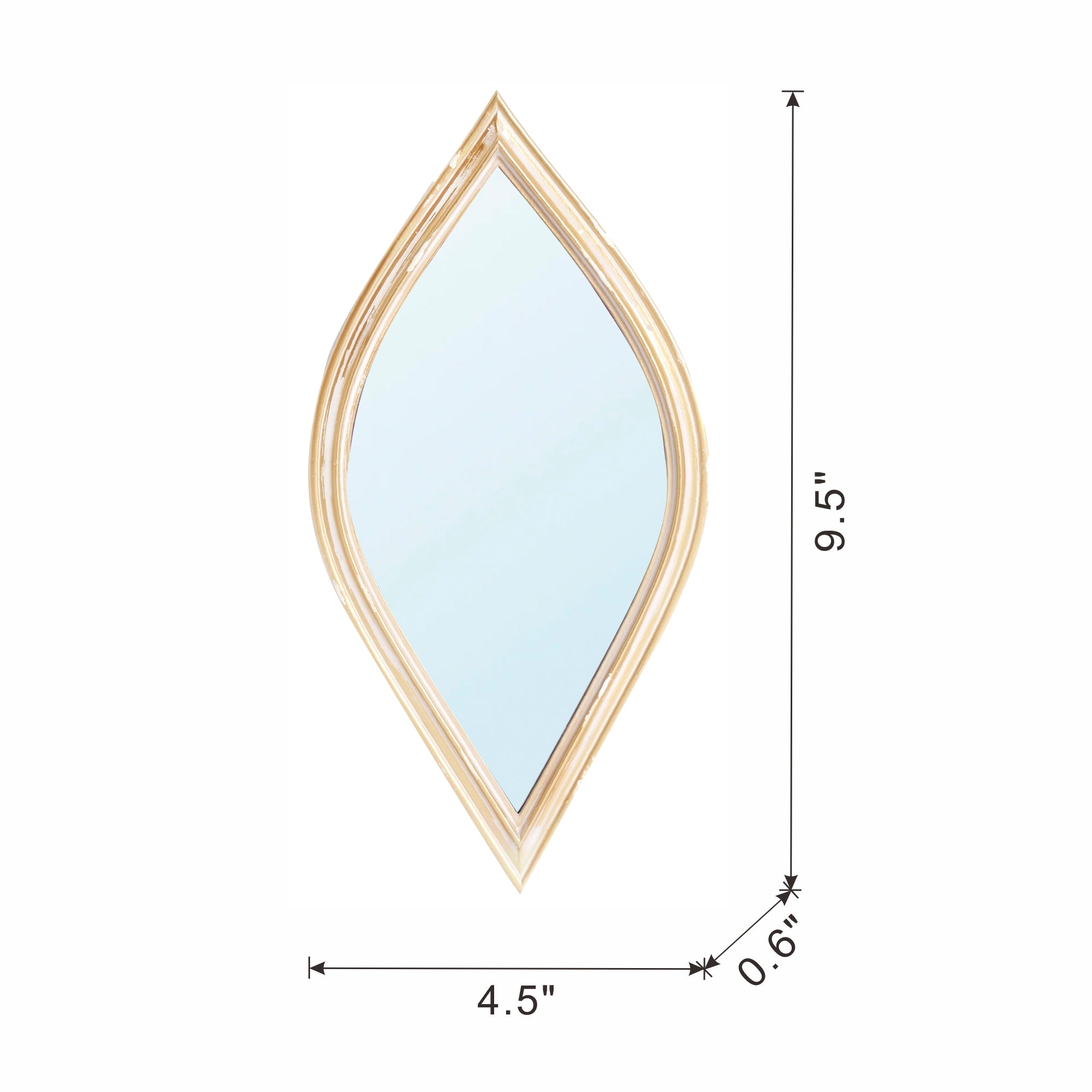 2-Piece Small Decorative Mirror for Wall Decor