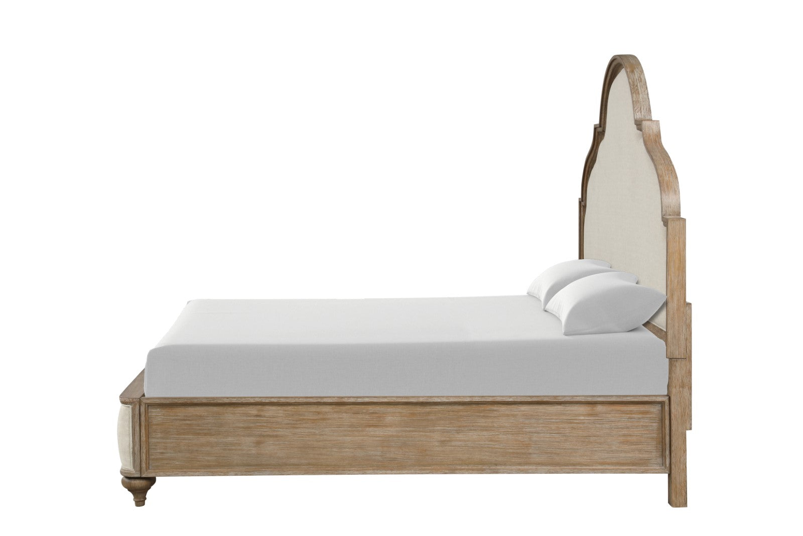 Rustic Oak 3pc Bedroom Set with 2 Nightstands