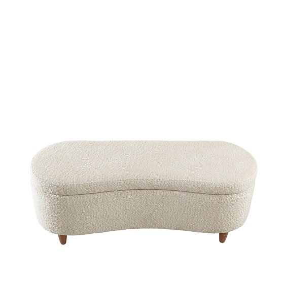 Gardenia Upholstered Flip Top Storage Bench with Solid Wood Legs - Thumbnail 2
