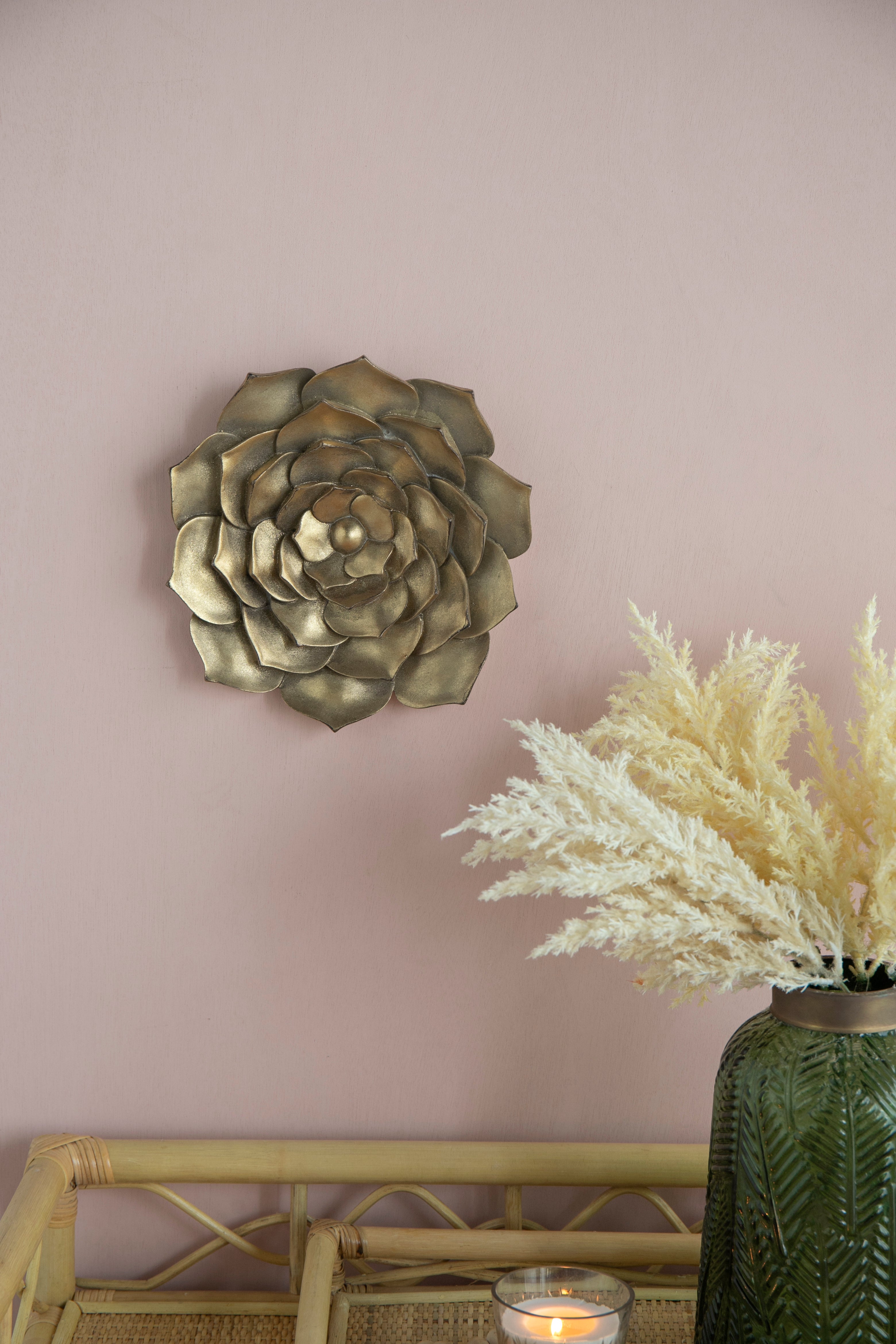 Blossomz Succulent Wall Plaque with Flower Design