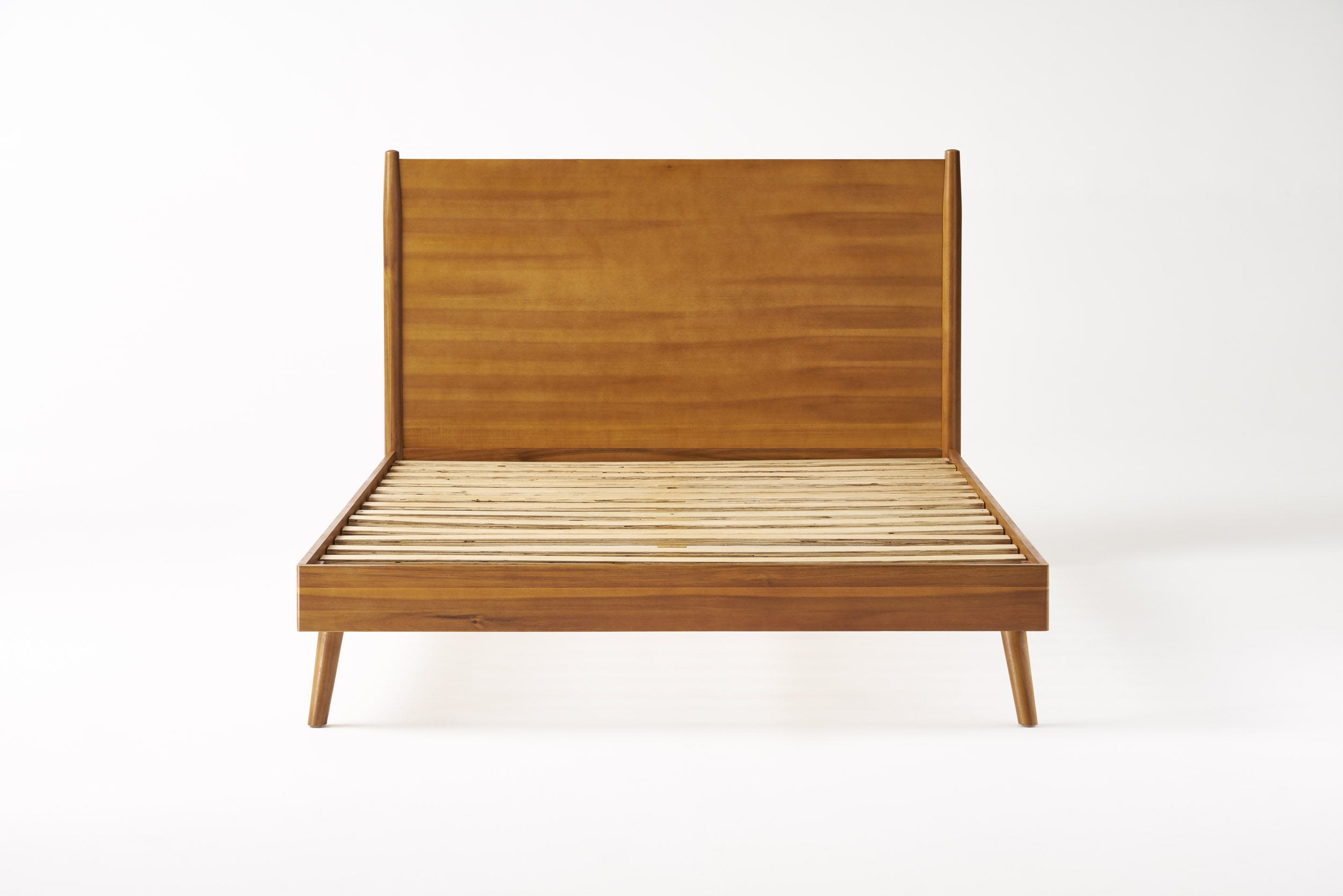Oki Oki Mid-Century Modern Wooden Bed