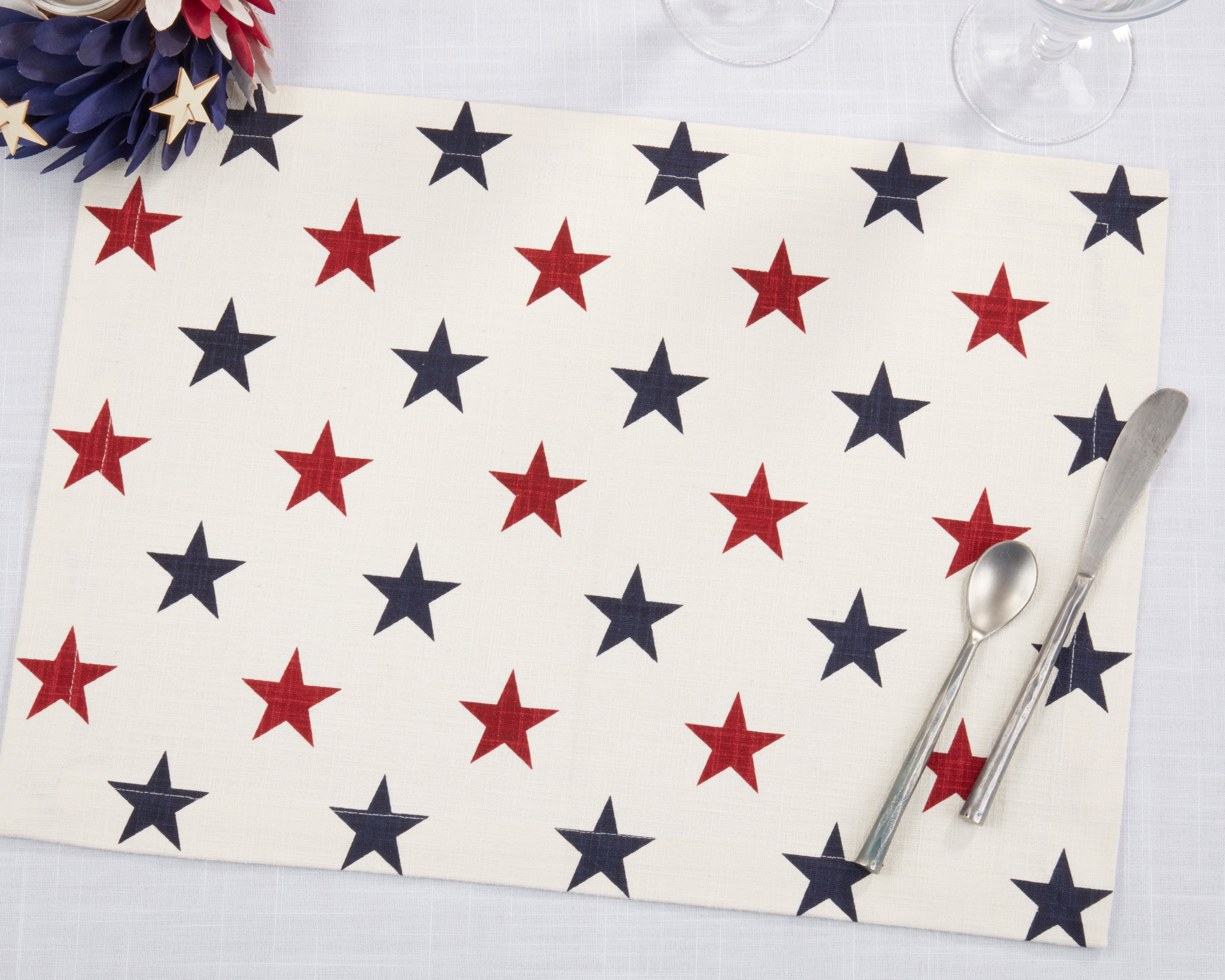 Americana Stars Patriotic Placemat, Set of 4