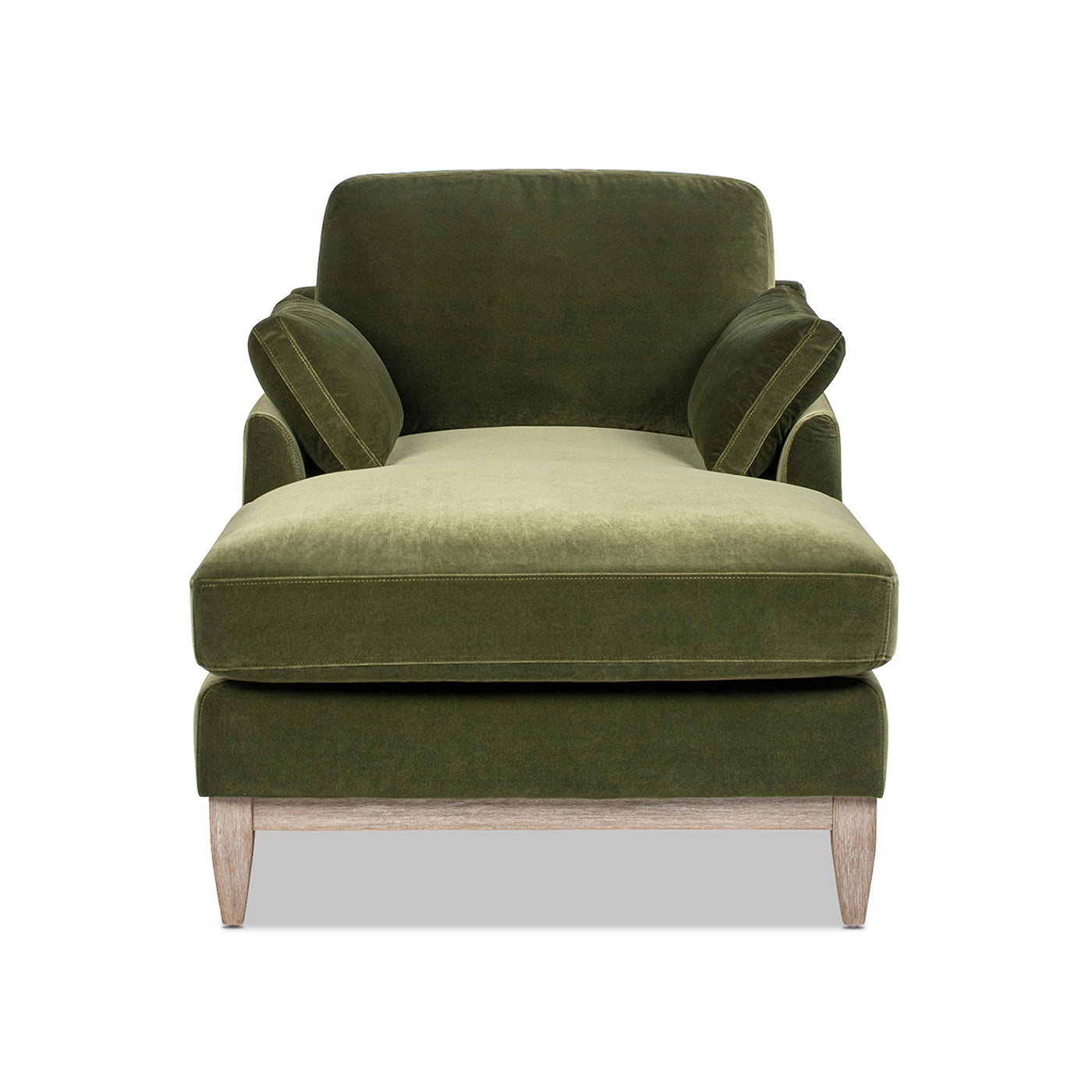 Brooding 62" Upholstered Chaise Lounge Chair with Reversible Cushions