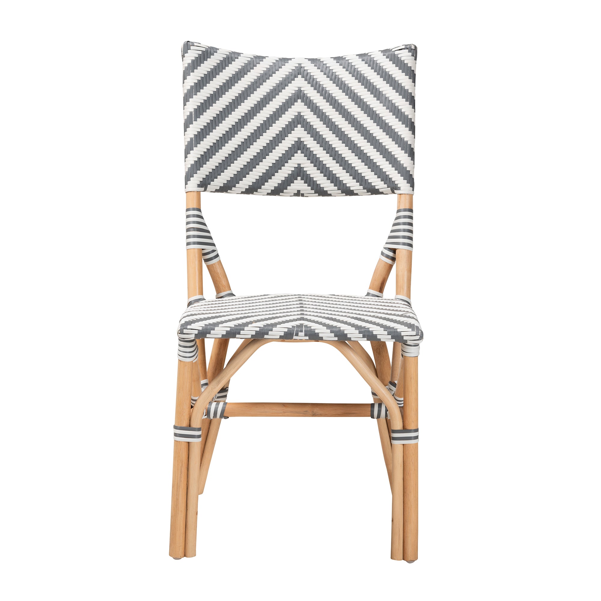 Shai Modern French styled Natural Rattan Bistro Chair