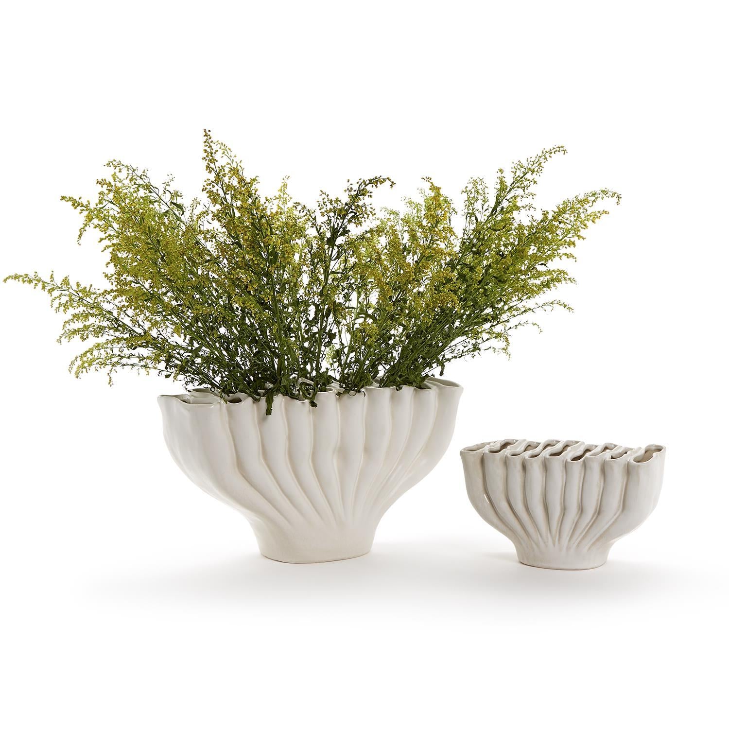 Ceramic Banyan Vases, Set of 2