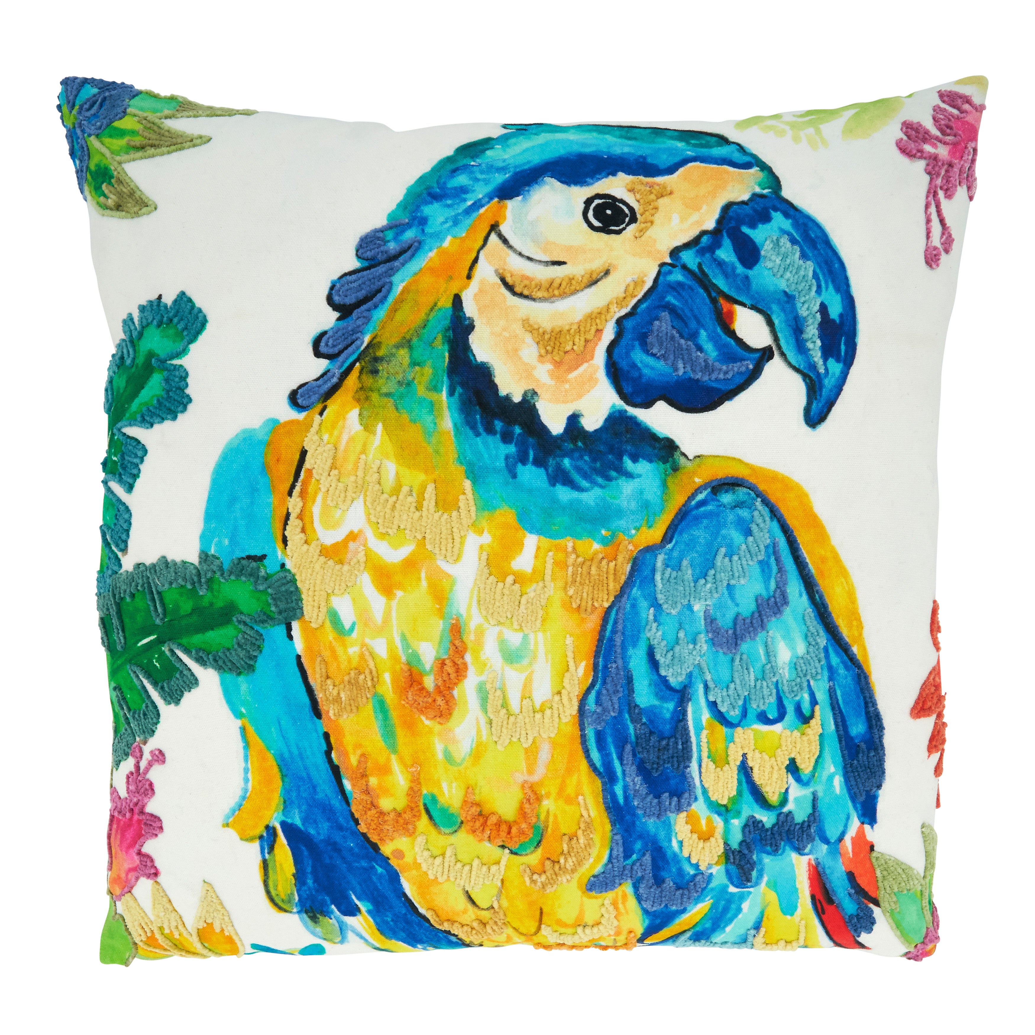 Parrot Design Throw Pillow